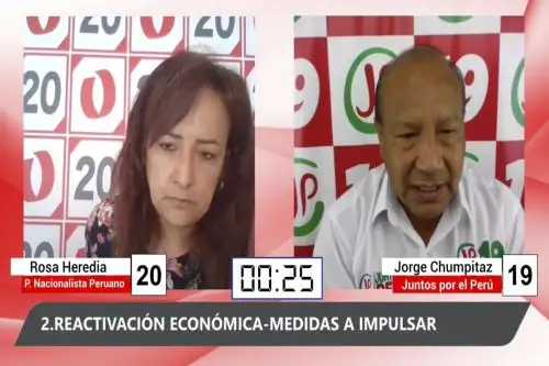 Rosa Heredia y Jorge Chumpitaz, candidatos al Congreso.