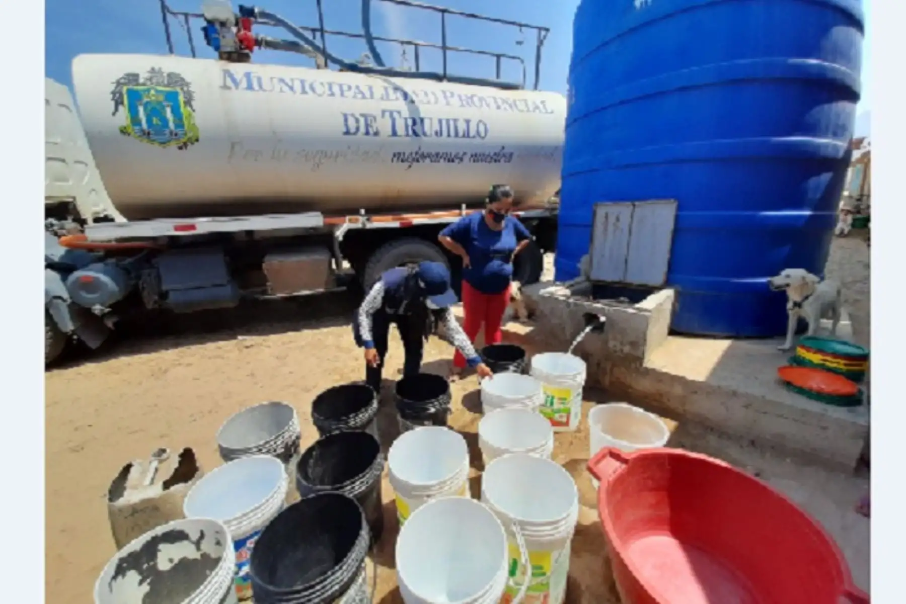 Durante el 2020 se repartieron más de 13,205,000 litros de agua potable a varios centros poblados.