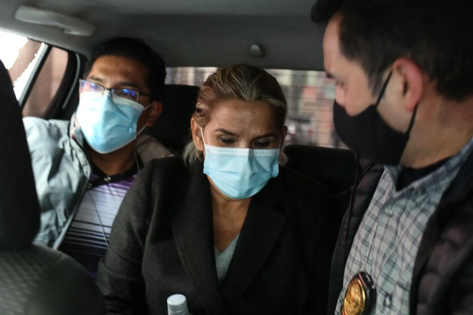 La expresidenta interina fue detenida hace diez días en la ciudad de Trinidad, capital del departamento amazónico de Beni (noreste), por orden de la Fiscalía. Foto: AFP