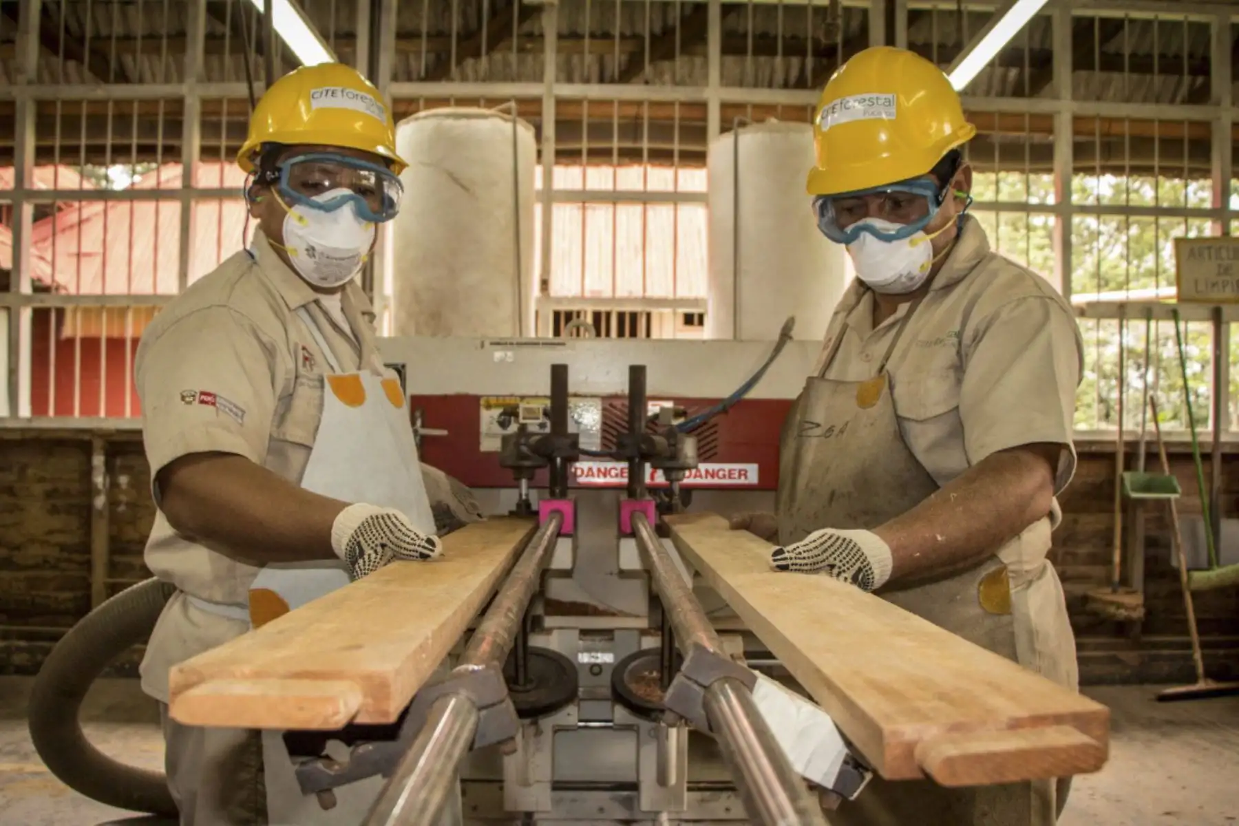 Producción de tablas de madera. ANDINA/Difusión