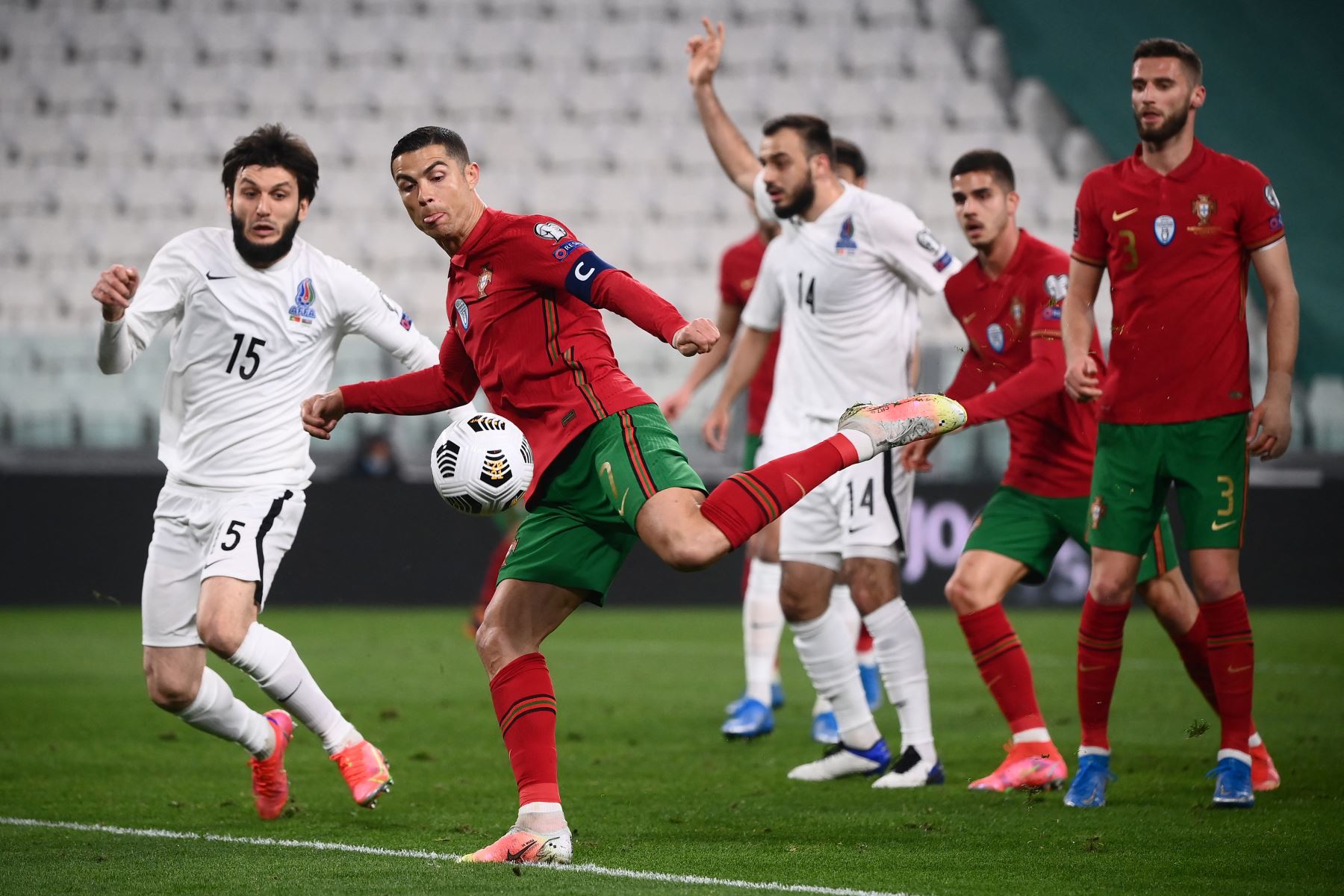 Portugal jugará el sábado en Serbia y en Luxemburgo tres días después. Foto: AFP.
