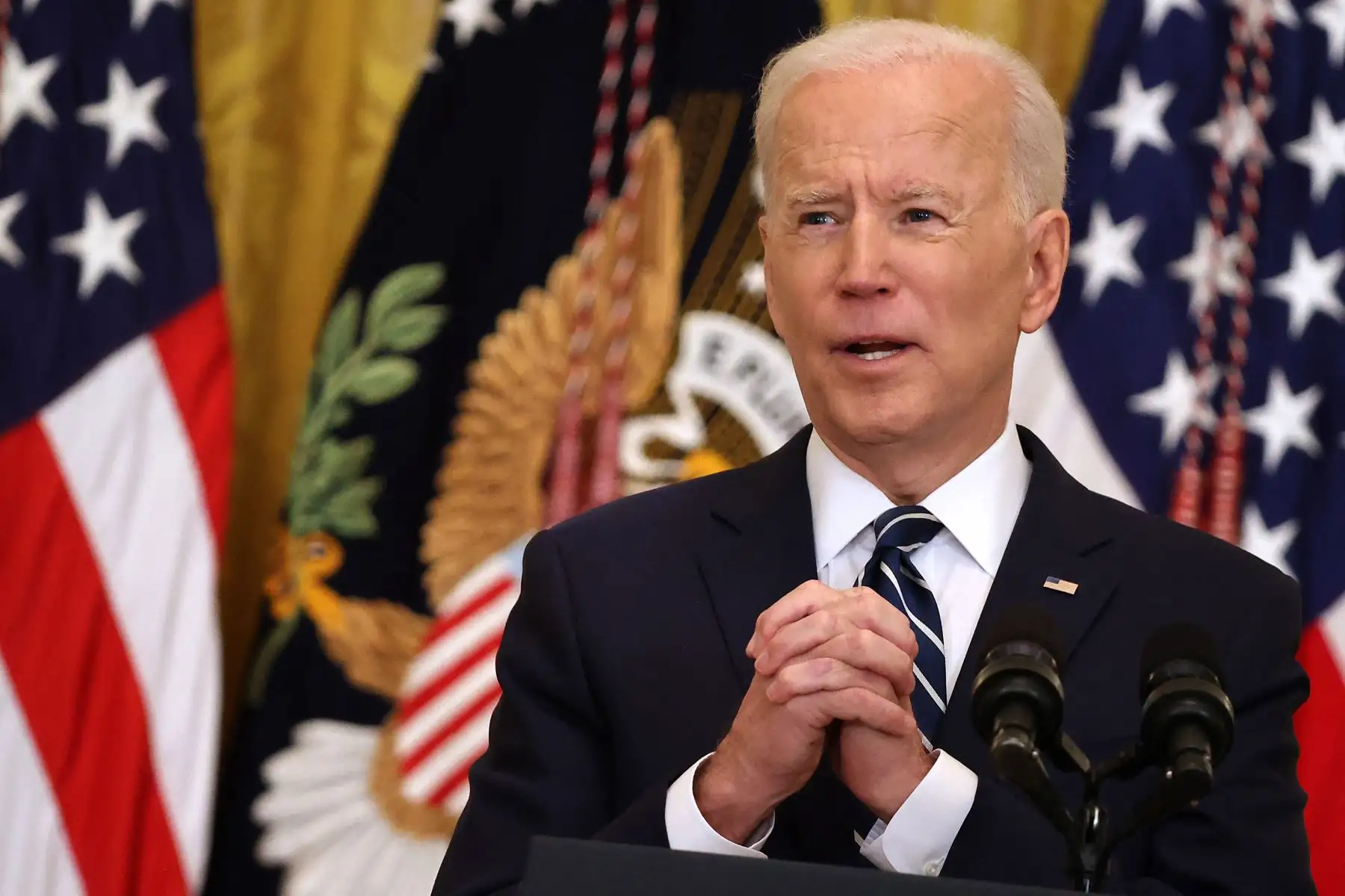Con su tono discreto, Biden mostró una imagen muy diferente a la grandilocuencia de Trump. Foto: AFP