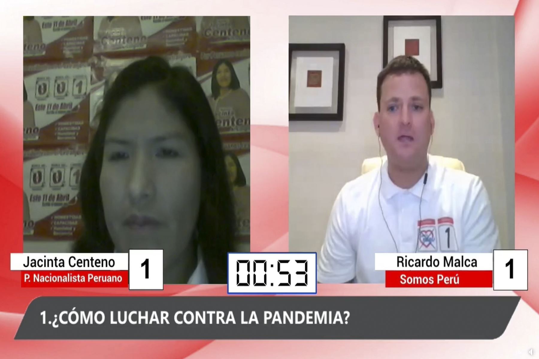 Jacinta Centeno y Ricardo Malca, candidatos al Congreso para los peruanos en el exterior.