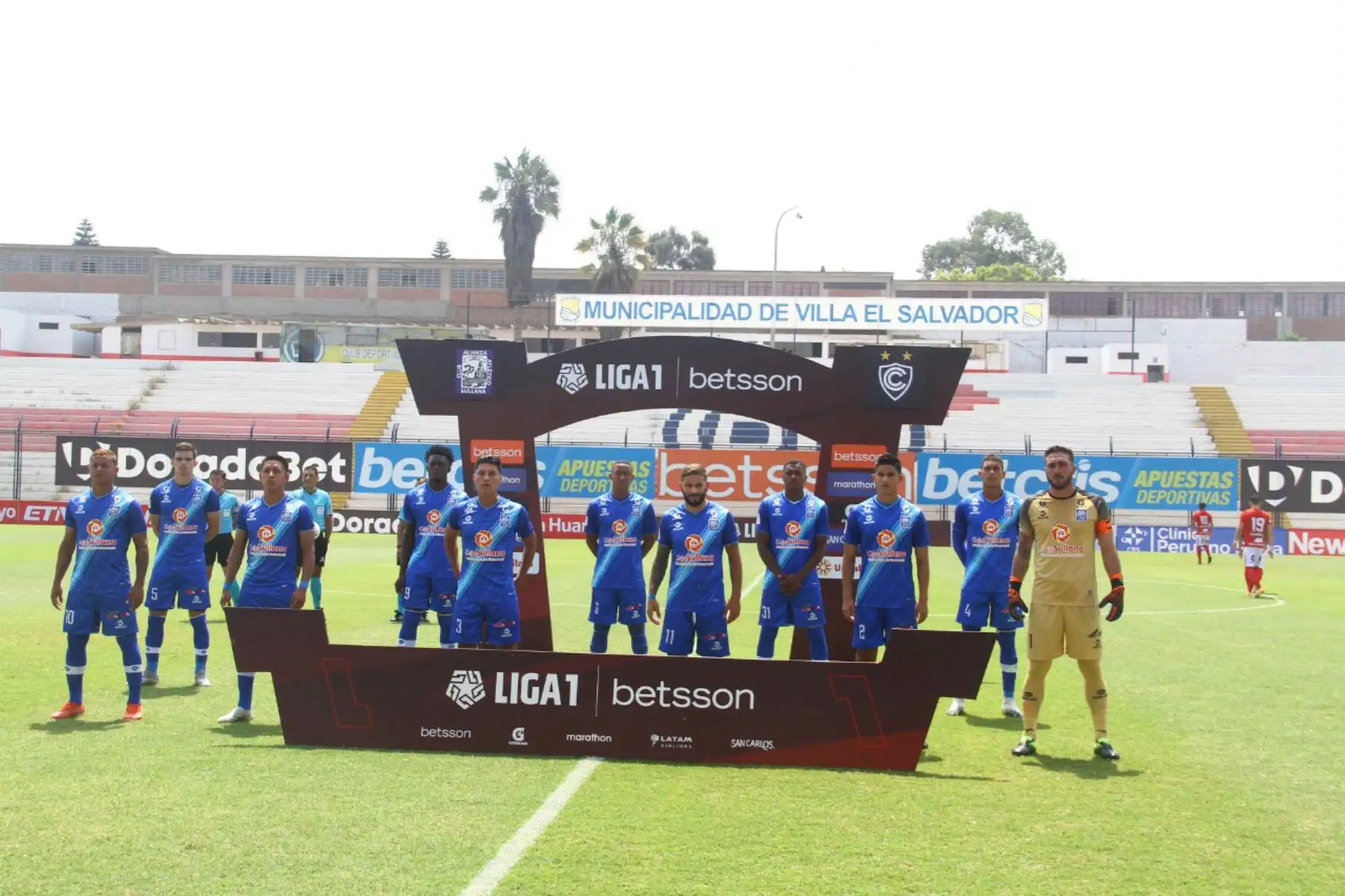 Equipo completo de  Alianza Atlético se alista para jugar ante Alianza Atlético por la tercera fecha de la Liga 1, en el estadio Iván Elías Moreno.
 Foto: Liga 1