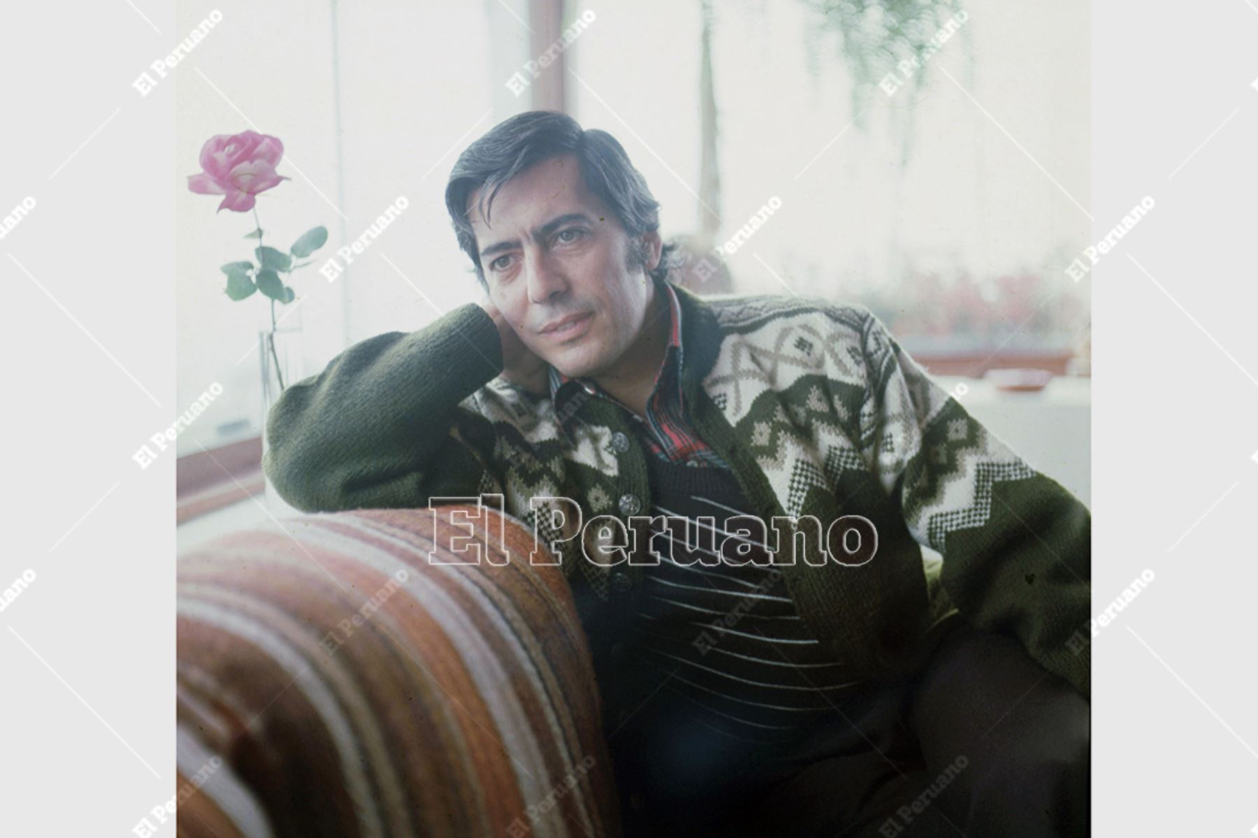 Lima - agosto 1977 / Entrevista a Mario Vargas LLosa. Foto: Archivo Histórico de El Peruano