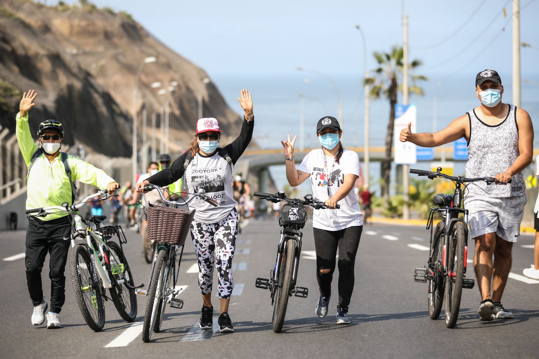 Este domingo 23 la Costa Verde tendrá disponibilidad desde el tramo de Magdalena a Chorrillos para el desarrollo de este evento ciudadano. Foto: ANDINA/Municipalidad Metropolitana de Lima.