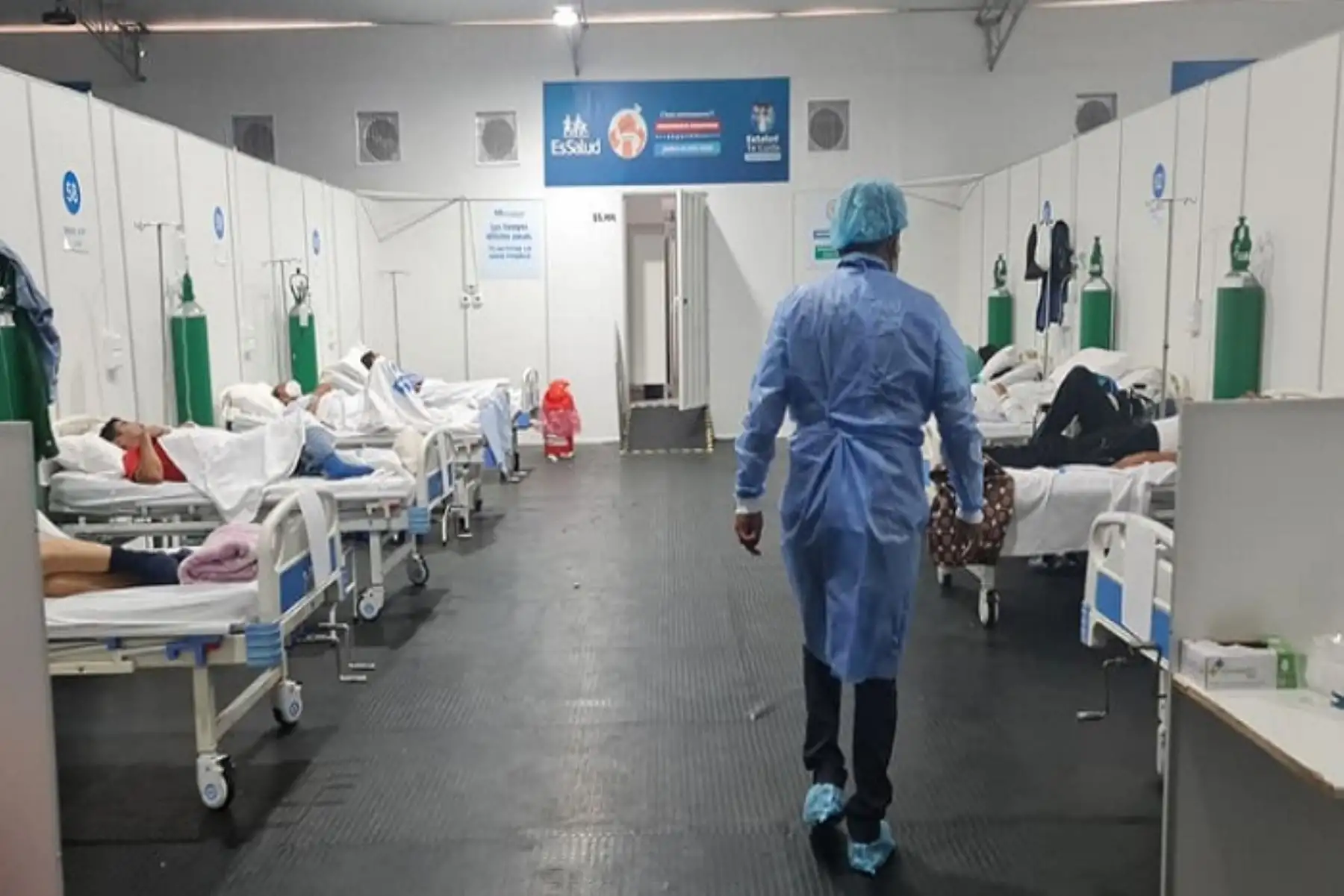 La nueva Villa Essalud Nuevo Chimbote fue puesta en funcionamiento el pasado viernes 26 de marzo con 100 camas disponibles para pacientes que desarrollen cuadros leves y moderados de covid-19 ANDINA/Difusión