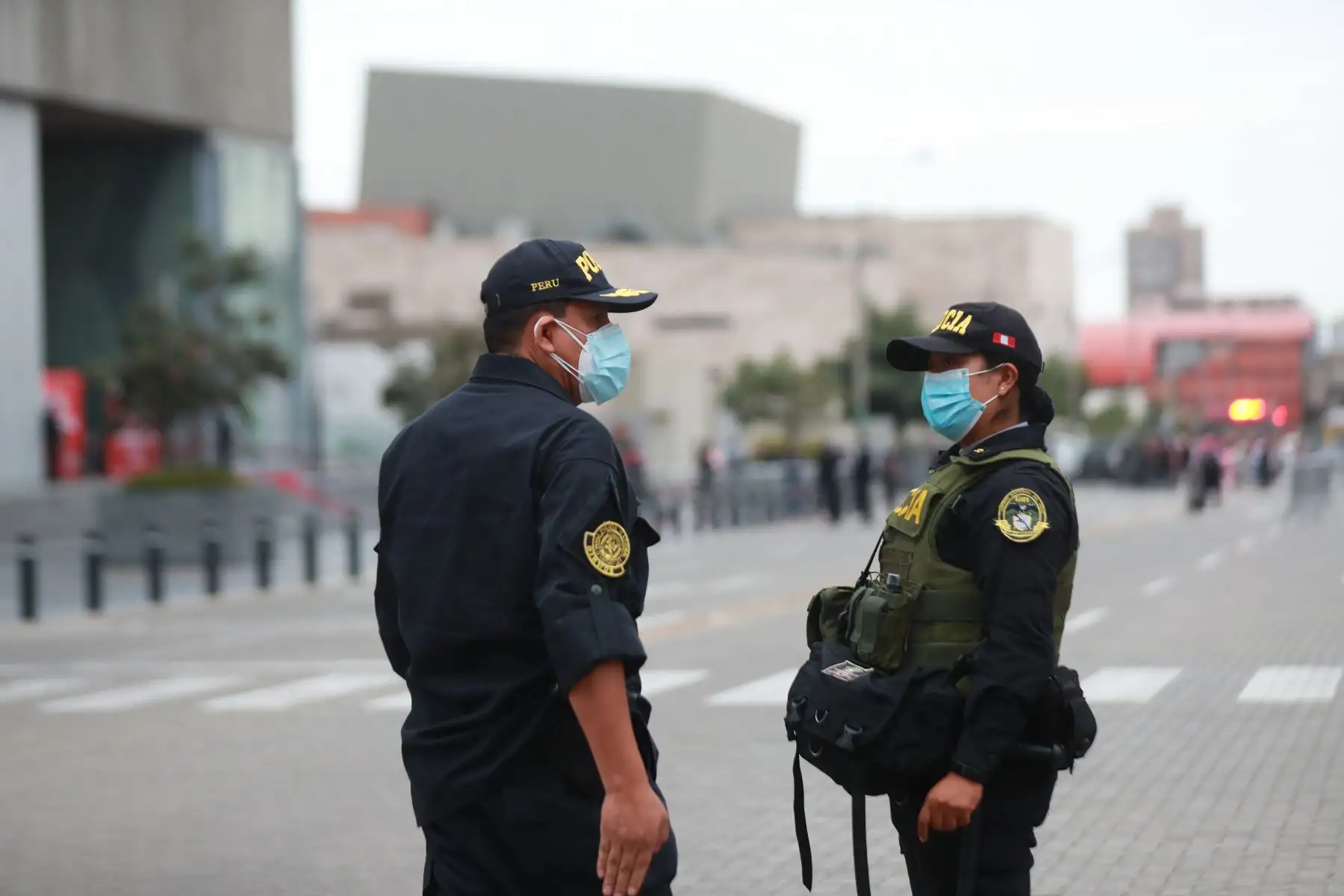 Exteriores del Centro de Convenciones de Lima, donde se realizará el debate de los candidatos presidenciales, organizado por el Jurado Nacional de Elecciones. 
Foto: ANDINA/Carla Patiño Ramírez