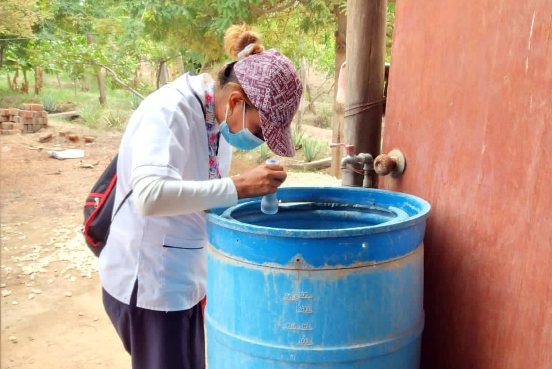 Personal de salud inspecciona y elimina focos de larvas del aedes aegypti, zancudo transmisor del dengue. Foto: ANDINA/Difusión