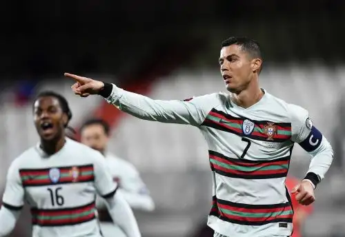 El delantero de la Juventus sí marcó este martes, sumando su 103º gol como internacional acercándose al récord en partidos internacionales que ostenta el iraní Ali Dei (109). Foto: AFP