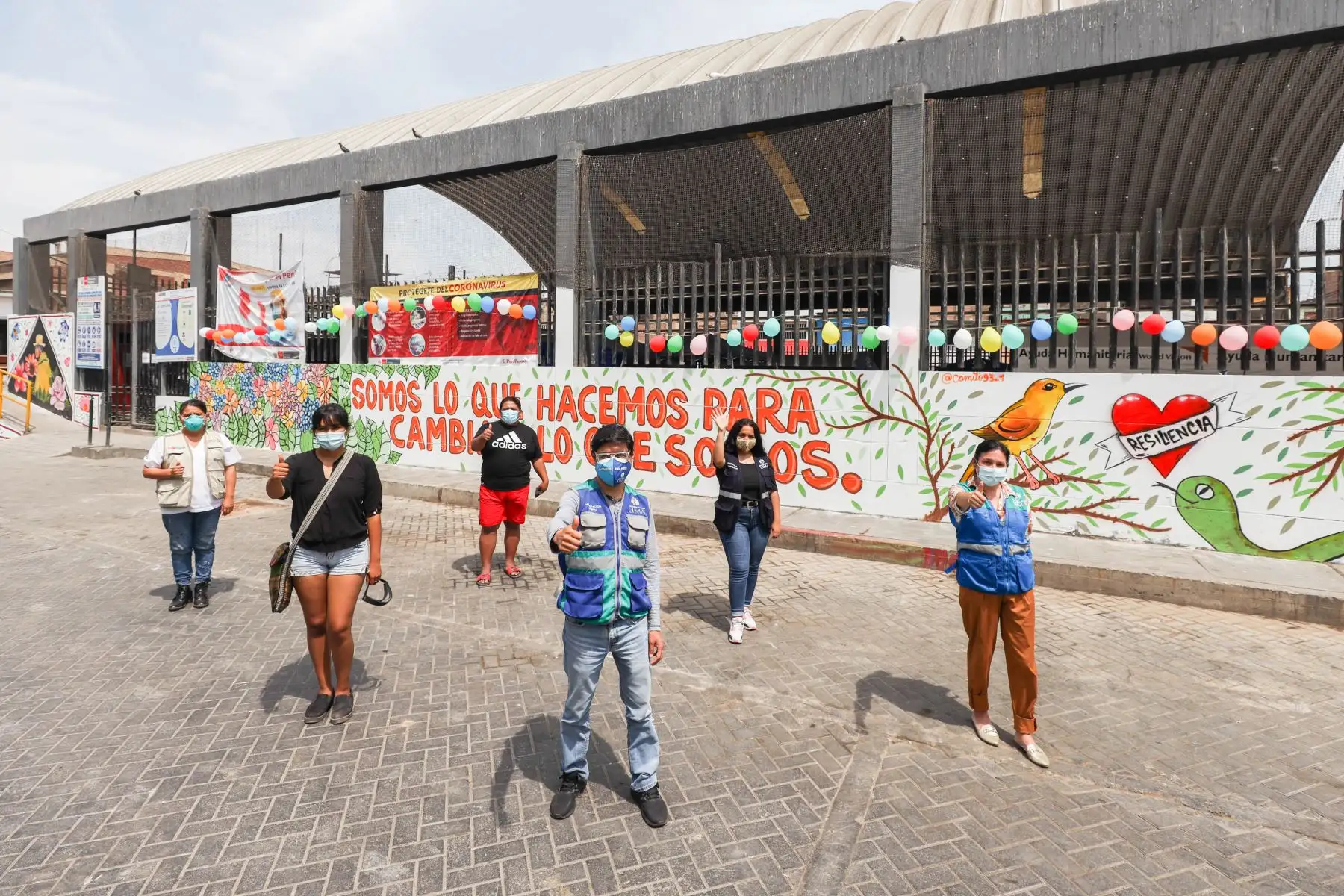 MML inaugura mural y recupera espacio público en el Cercado de Lima. Foto: MML