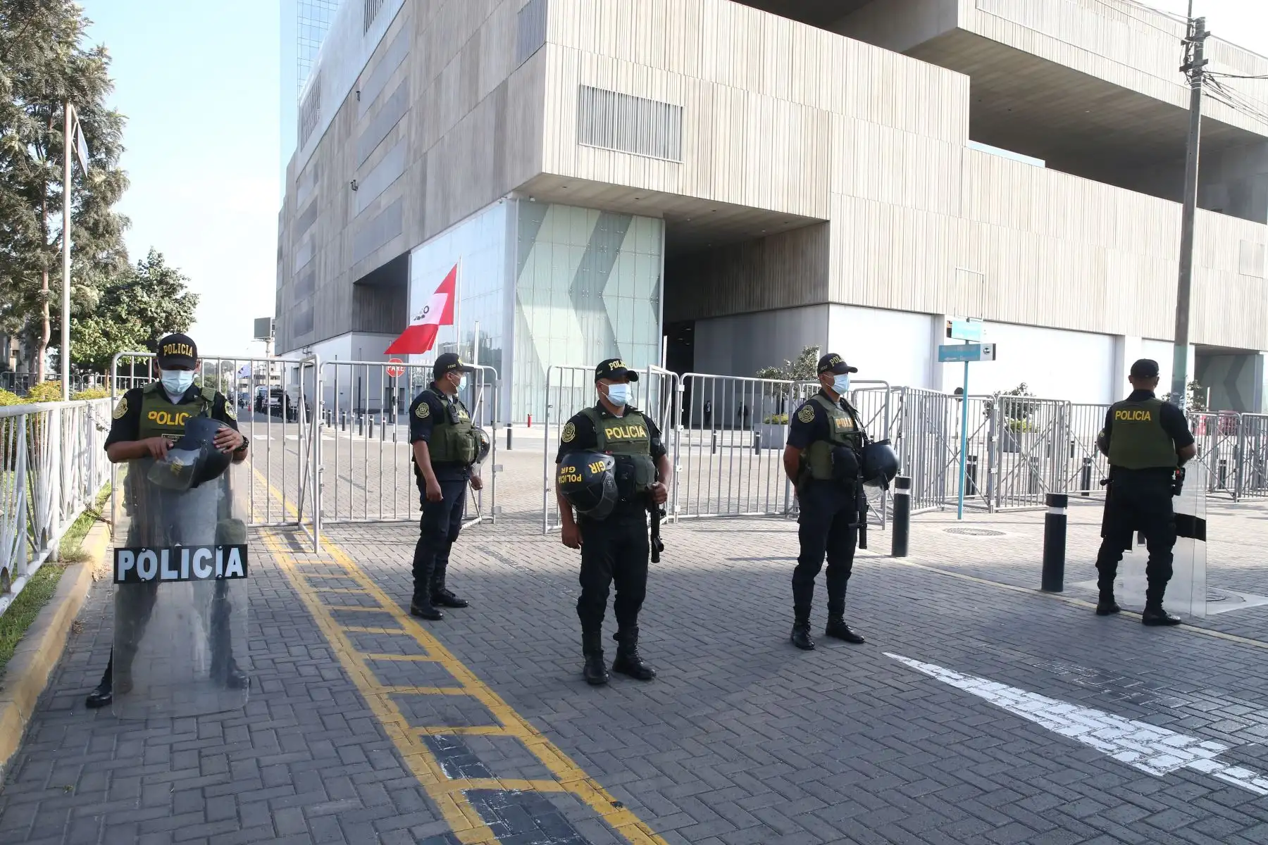 Exteriores del Centro de Convenciones de Lima hoy. ANDINA/Vidal Tarqui