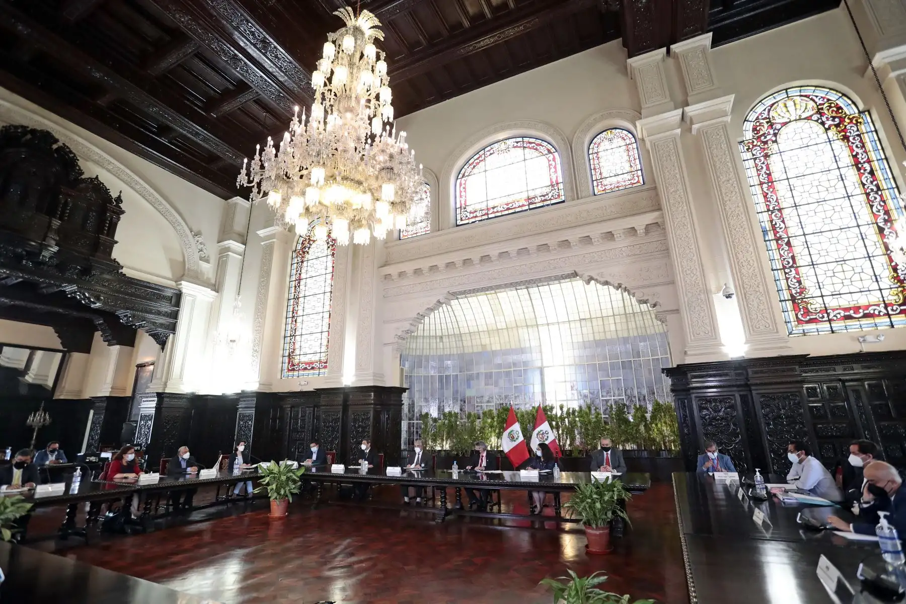 El presidente Francisco Sagasti, lidera sesión de instalación de la Comisión Multisectorial de Ciencia, Tecnología e Innovación. Foto: ANDINA/ Prensa Presidencia El presidente Francisco Sagasti, lidera sesión de instalación de la Comisión Multisectorial de Ciencia, Tecnología e Innovación. Foto: ANDINA/ Prensa Presidencia