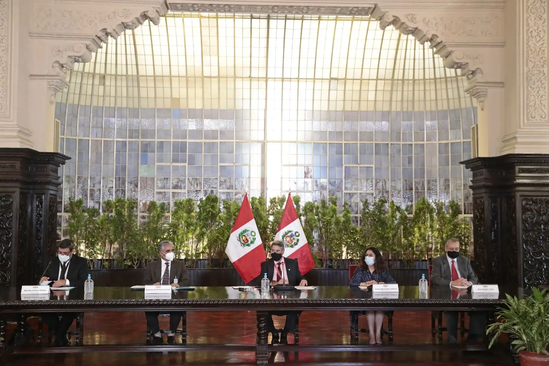 El presidente Francisco Sagasti, lidera sesión de instalación de la Comisión Multisectorial de Ciencia, Tecnología e Innovación. Foto: ANDINA/ Prensa Presidencia El presidente Francisco Sagasti, lidera sesión de instalación de la Comisión Multisectorial de Ciencia, Tecnología e Innovación. Foto: ANDINA/ Prensa Presidencia