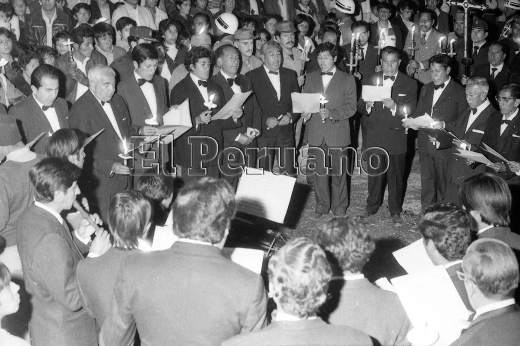Ayacucho  29/03/1986. Celebración de Viernes santo. Foto: Archivo Histórico  EL PERUANO