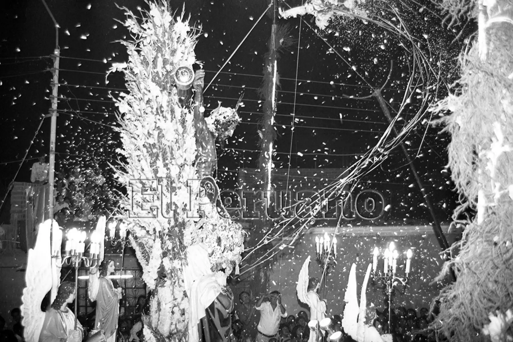 Ica 12/04/1993. Procesión del Señor del Luren, en Semana Santa. Foto: Archivo Histórico EL PERUANO