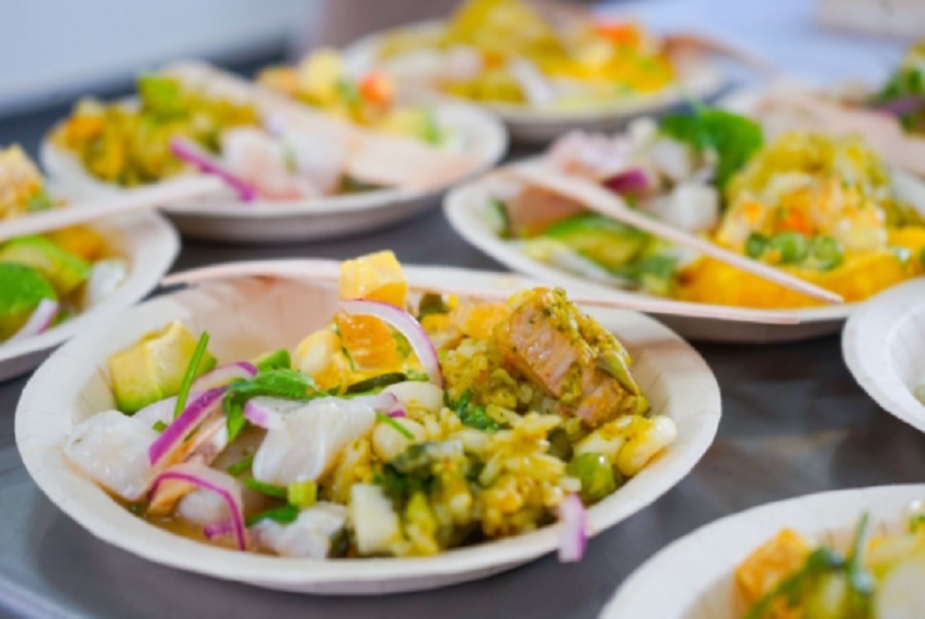 Paiche con arroz marino, causa y tártara de paiche, escabeche amazónico de gamitana, apaltado de gamitana son algunos exponentes de la gastronomía de la región San Martín. Foto: Instituto Tecnológico Pesquero.