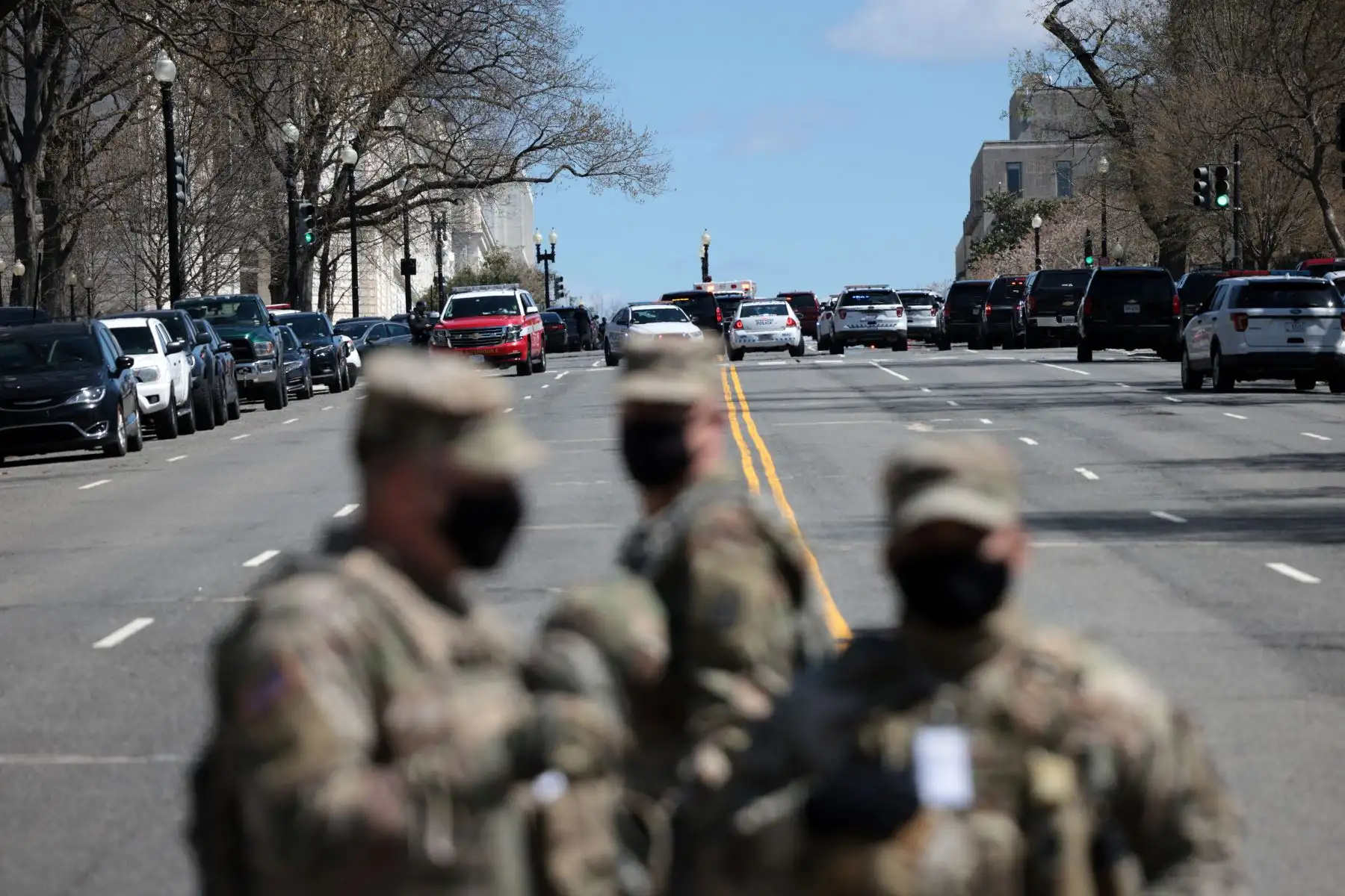El Capitolio de los Estados Unidos fue bloqueado después de que, según informes, una persona embistió con un vehículo a dos agentes de policía de Capitol Hill. Se detuvo a un sospechoso. Foto: AFP