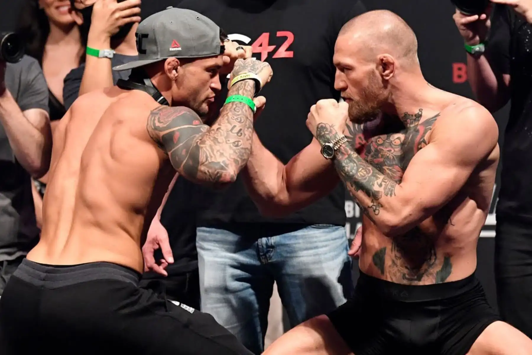 En la primera parte de la trilogía McGregor había noqueado a Poirier en el primer asalto en 2014. Foto: Internet