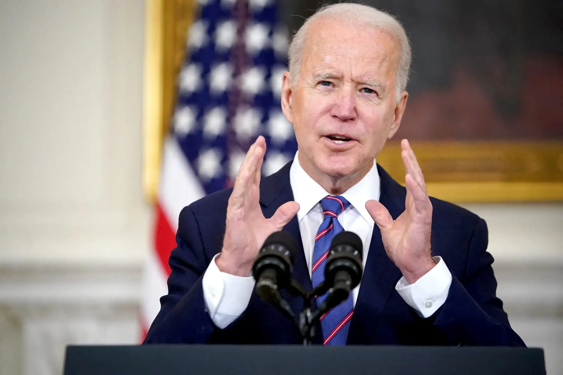 Biden dijo que Estados Unidos aún tiene preocupaciones respecto a la CPI. Pero "la amenaza e imposición de sanciones financieras contra la corte, su personal y aquellos que la asisten, no constituyen una estrategia efectiva o apropiada", aseguró el mandatario. Foto: AFP