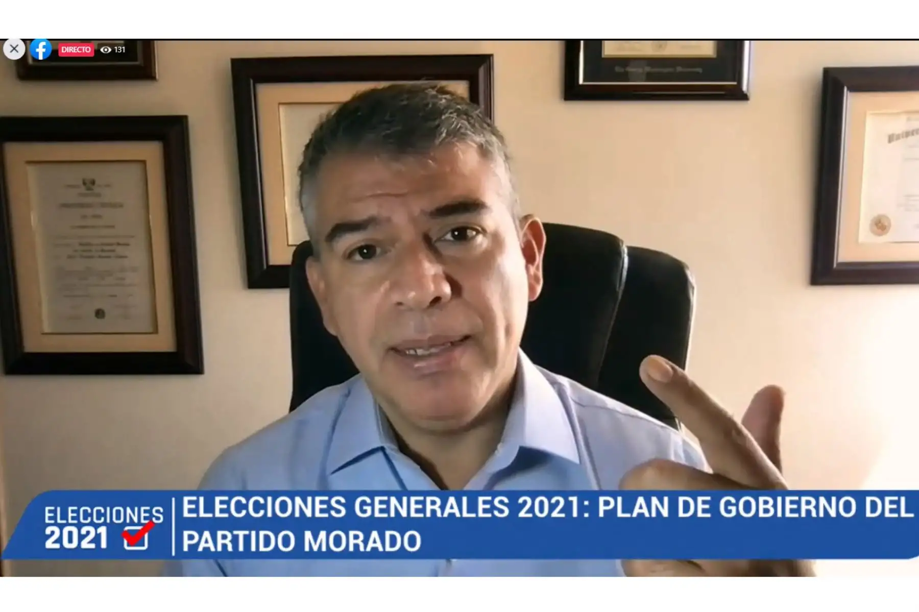 Julio Guzmán brindó una entrevista al programa 