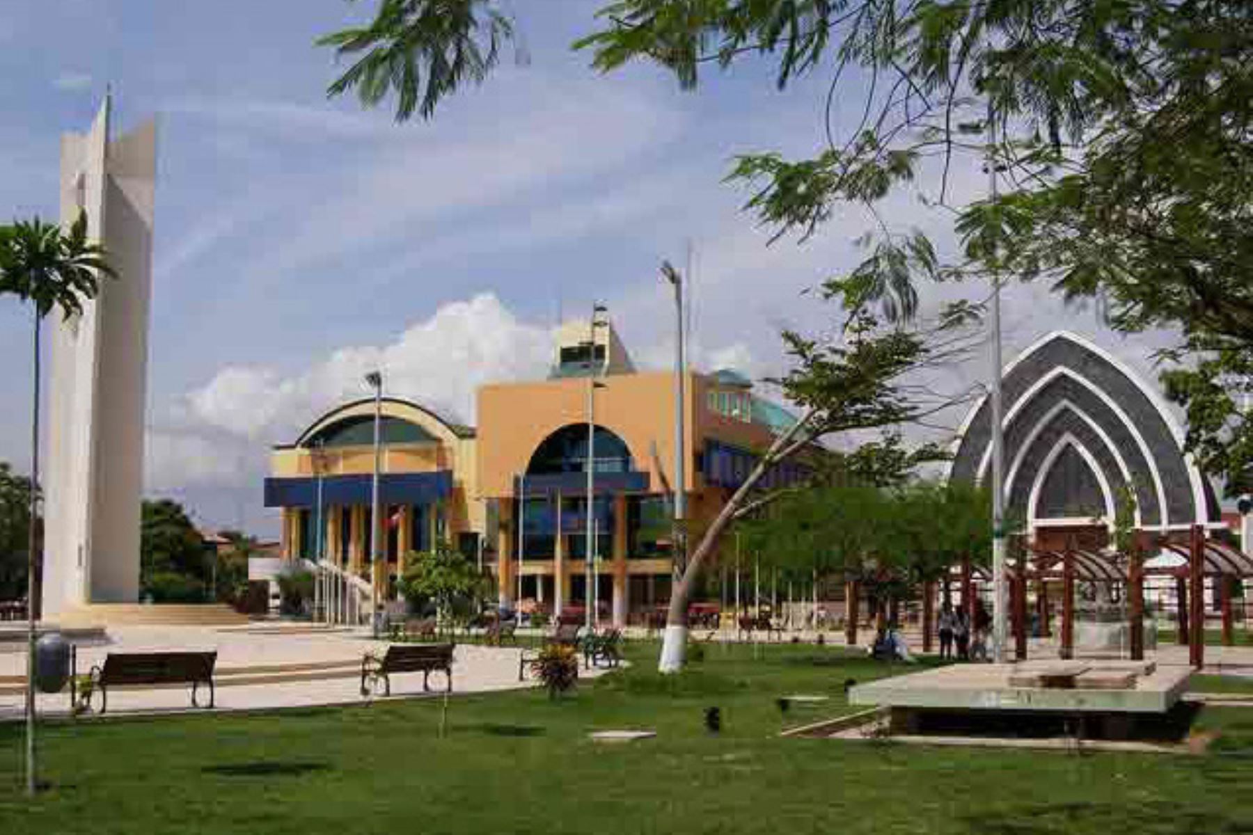 Plaza de la ciudad de Pucallpa, capital de la región Ucayali. Foto: ANDINA/difusión.