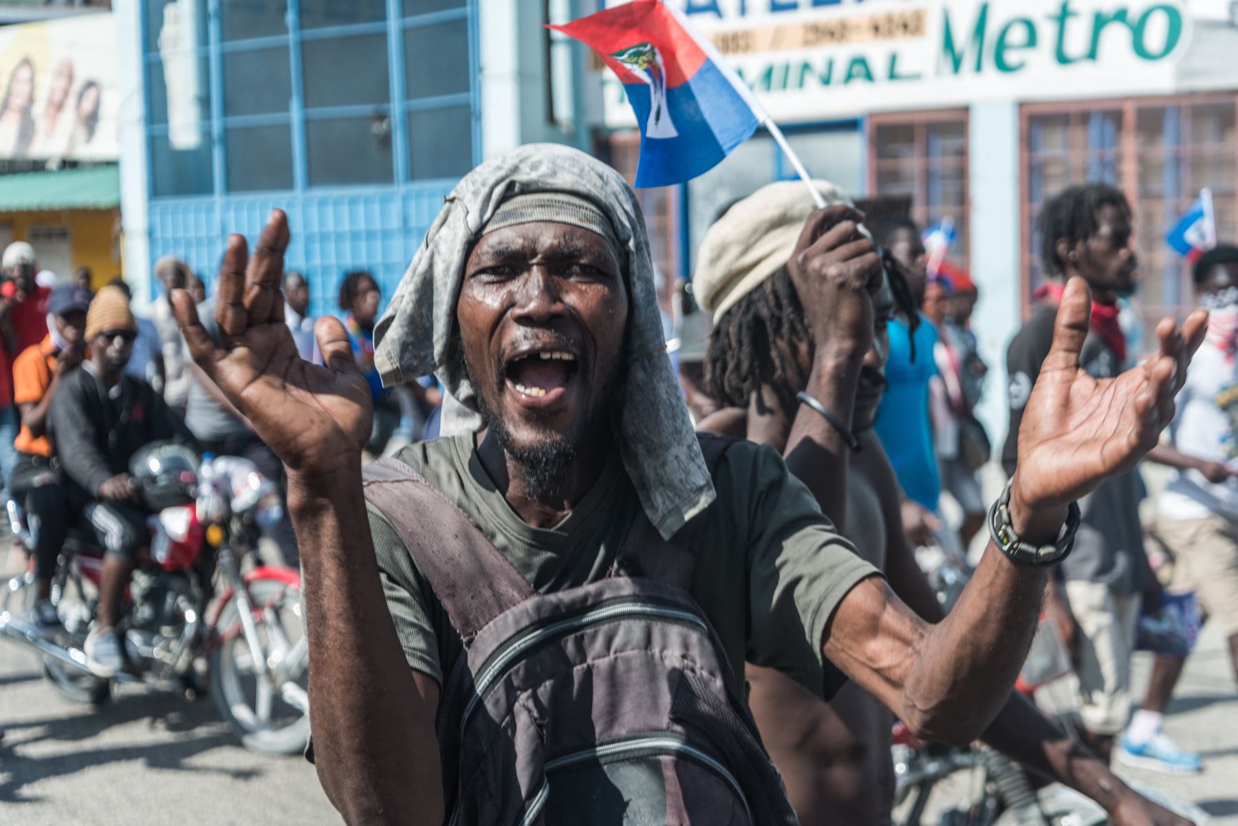 Violencia cotidiana en las calles de Puerto Príncipe, capital de Haití. Foto: AFP