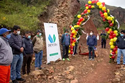 Las obras facilitarán el transporte de productos alternativos en beneficio de 364 familias del distrito ayacuchano de Santillana. Foto: ANDINA/Difusión