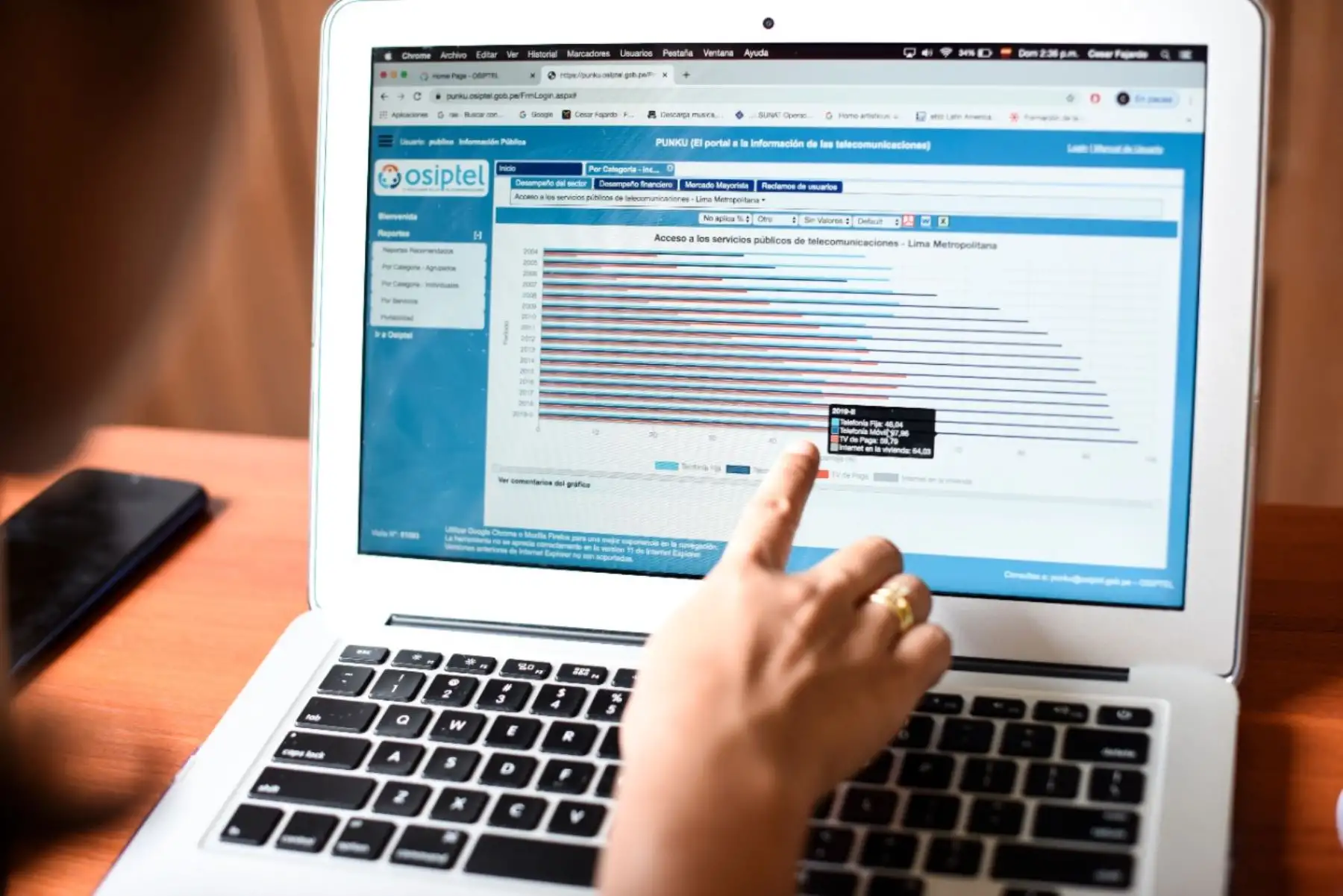 Evaluación en calidad de acceso a internet en hogares. Cortesía Ospitel