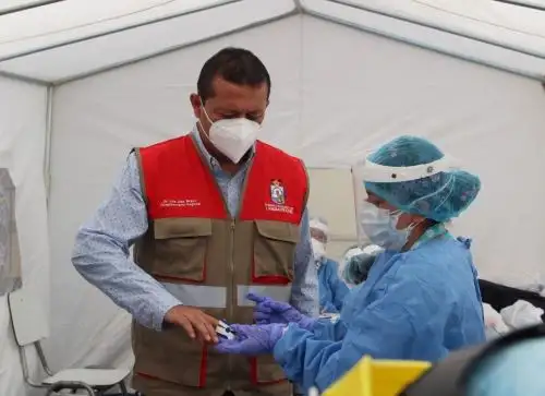Lambayeque implementa jornadas médicas con brigadas de seguimiento y tratamiento a pacientes afectados por la covid-19. ANDINA/Difusión