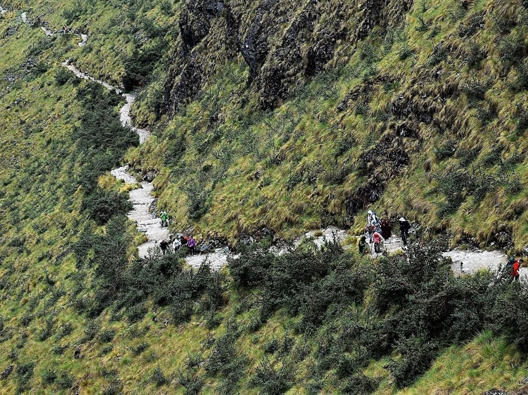 Alcaldes de cuatro distritos de Cusco proponen poner en valor el camino inca que une Machu Picchu con sitios arqueológicos como Choquequirao, Espíritu Pampa y otros atractivos turísticos. ANDINA/Archivo