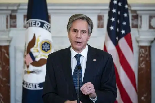 El jefe de la diplomacia de Estados Unidos, Antony Blinken, indicó que el respeto por los resultados, las libertades fundamentales y el rendimiento de cuentas debe ir de la mano de una votación que sea "libre y justa". Foto: AFP.