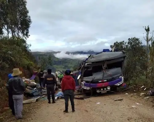 Los 15 heridos que dejó el trágico accidente de tránsito en la sierra de Áncash son atendidos en el Hospital de Pomabamba. ANDINA/Difusión