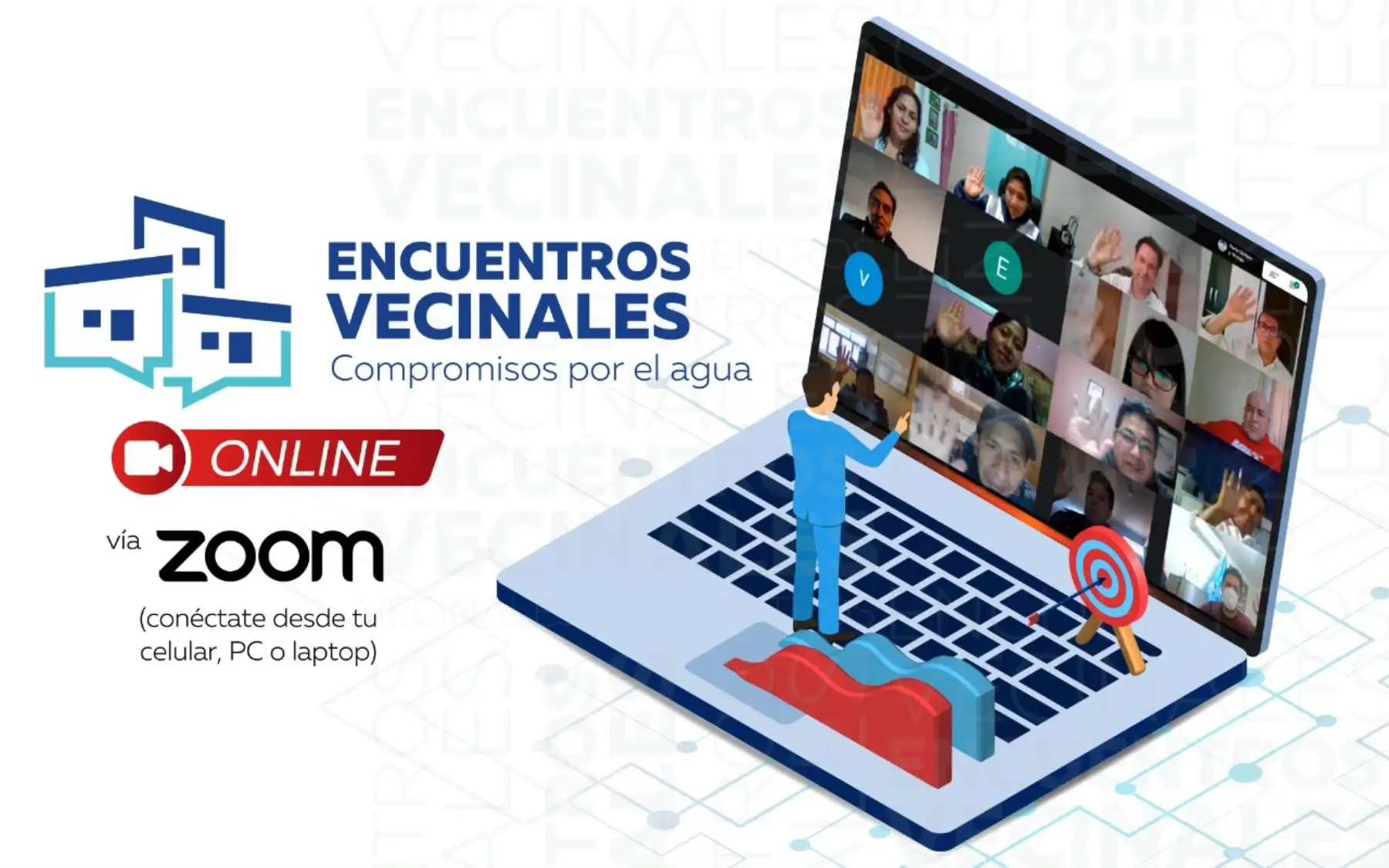 Lanzan "Encuentros Vecinales Virtuales" en regiones para mejorar servicios de saneamiento