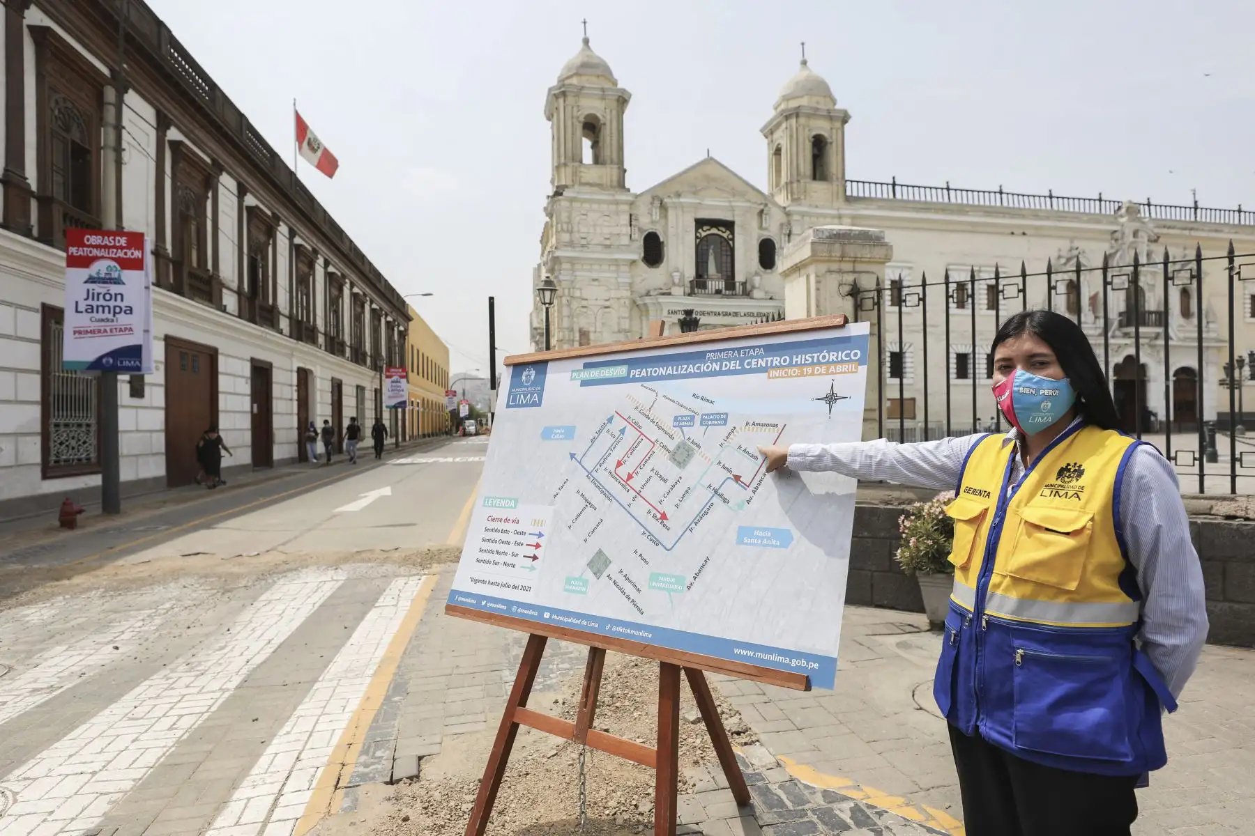 Municipalidad de Lima presentó plan de desvío por trabajos de peatonalización del Centro Histórico de Lima. Foto: ANDINA/Municipalidad de Lima