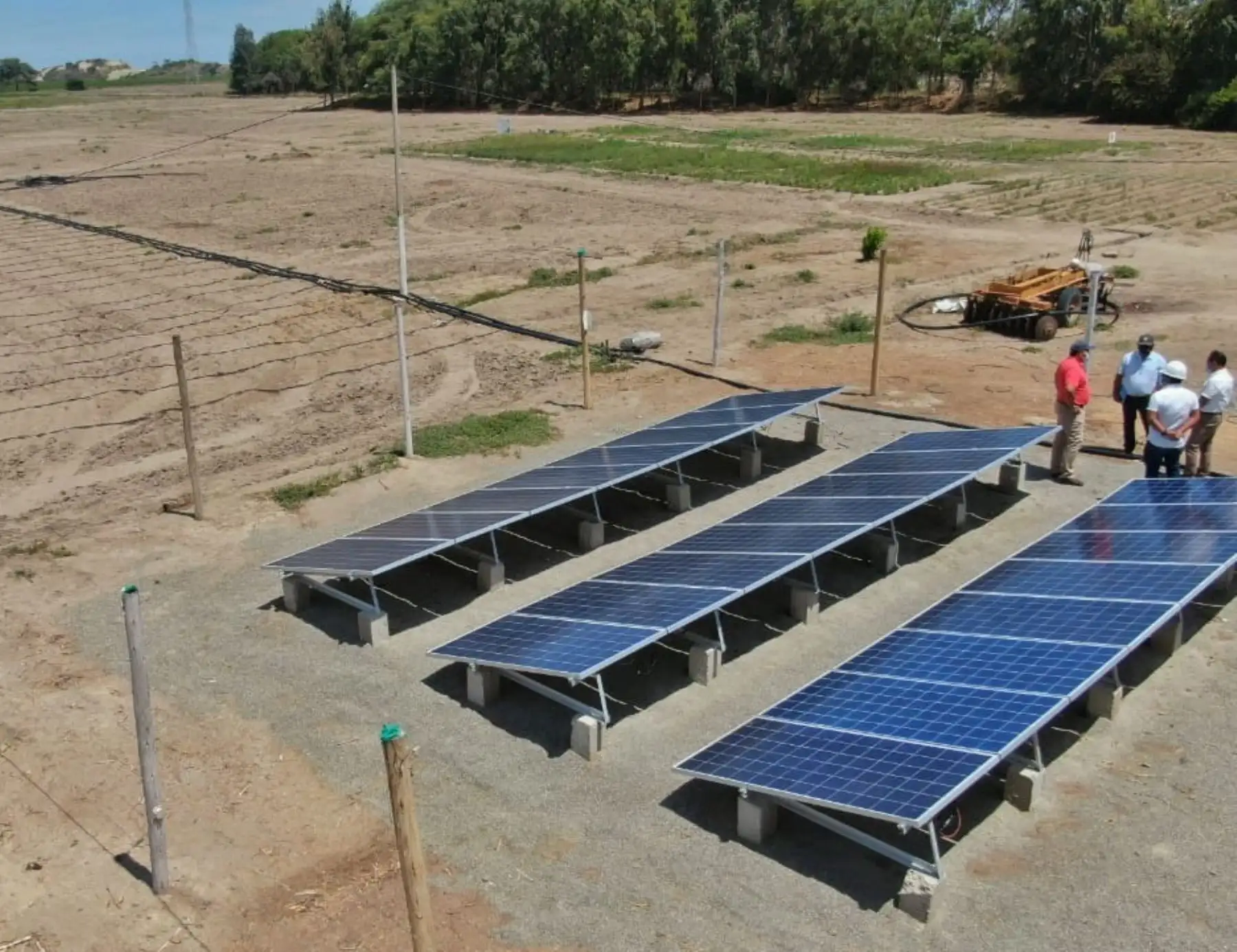Lambayeque innova en la agricultura y promueve uso de paneles solares en moderno sistema de riego tecnificado. ANDINA/Difusión