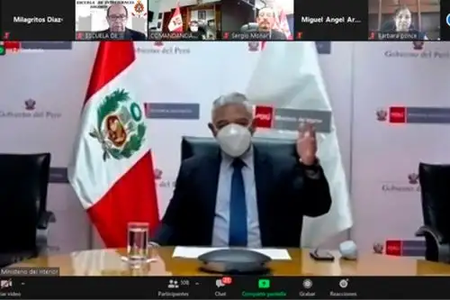 Participan funcionarios del Ministerio del Interior, personal policial de las macrorregiones policiales, de la Escuela Nacional de Formación Profesional e invitados de las diversas agencias de inteligencia (Dini, EP, PNP y Digemin). Foto: ANDINA/Mininter.