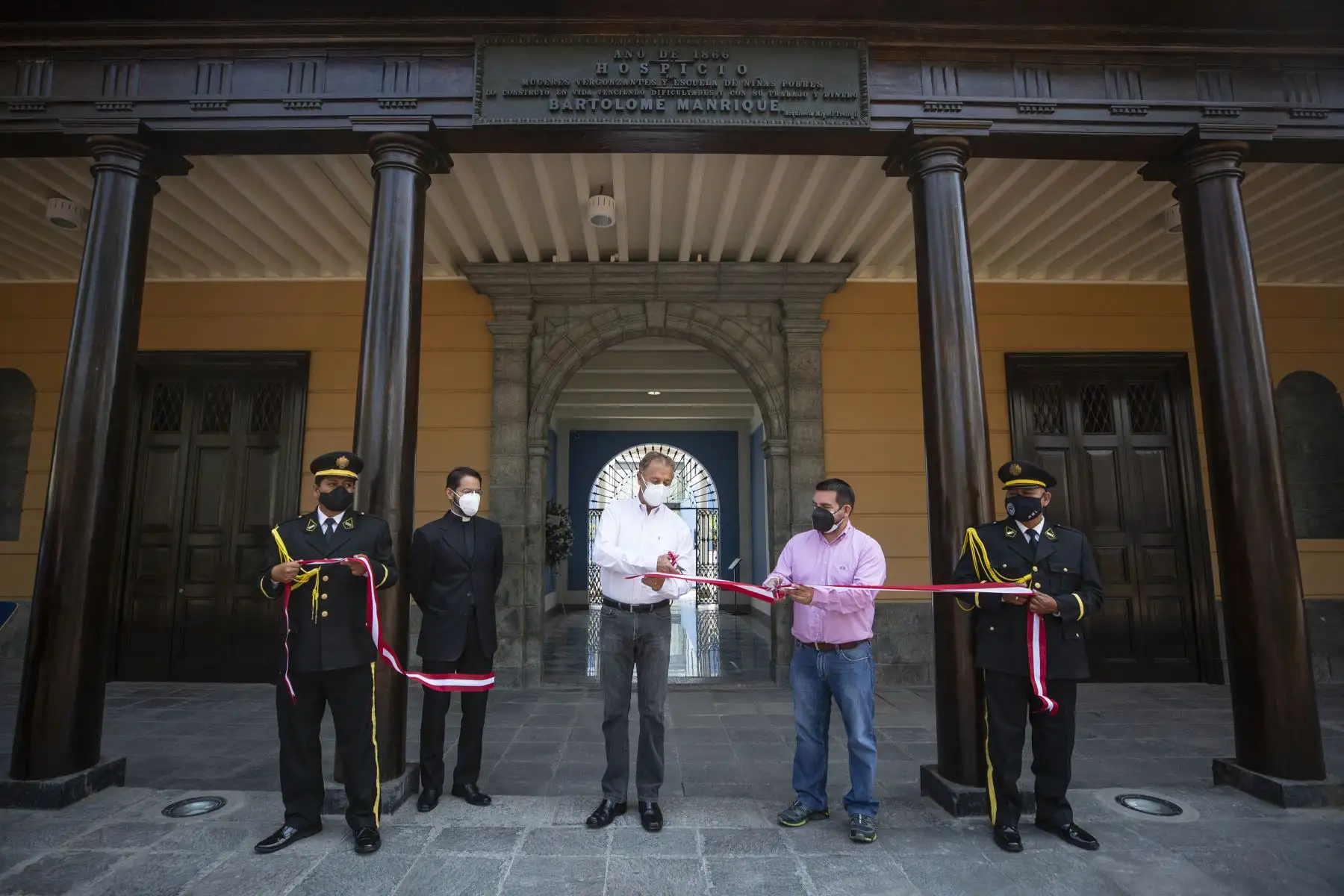 El alcalde de Lima, Jorge Muñoz, presentó el remodelado Hospicio Bartolomé Manrique. Foto: ANDINA/Municipalidad de Lima