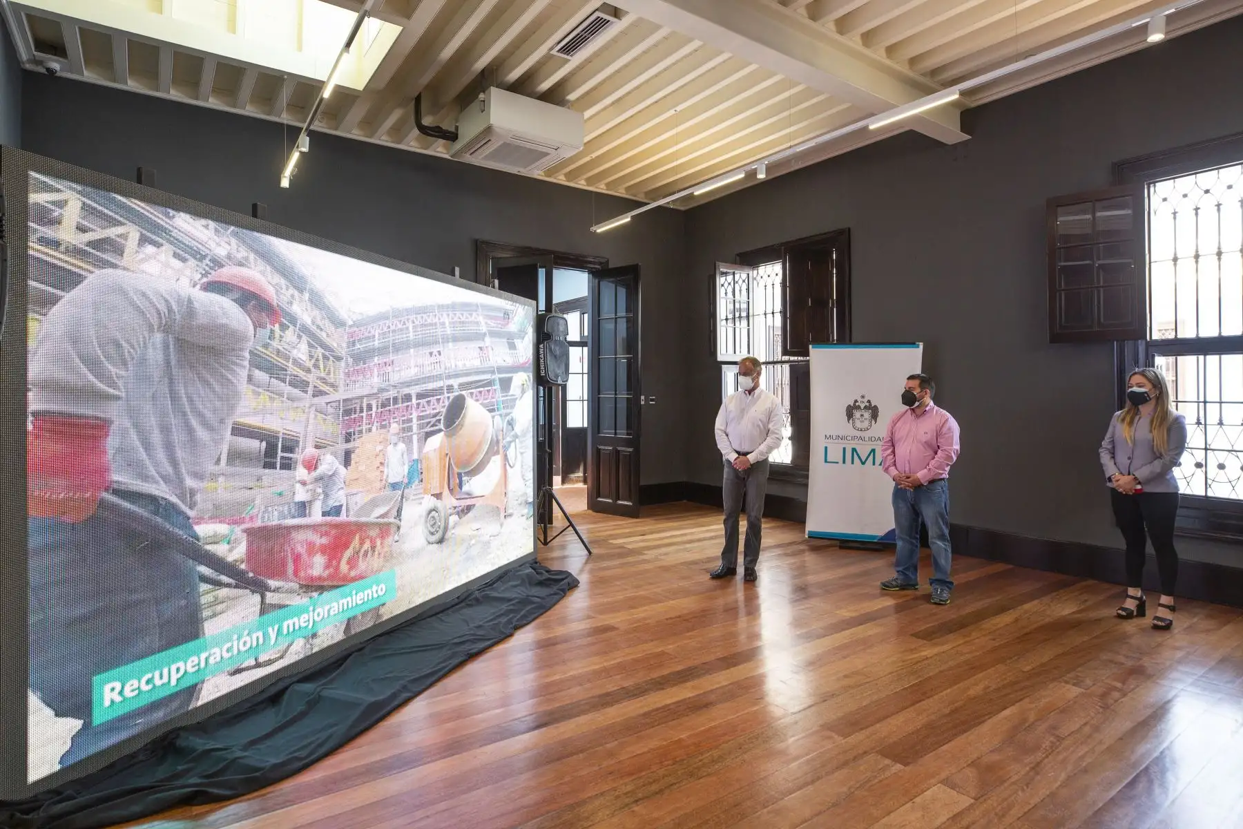 El alcalde de Lima, Jorge Muñoz, presentó el remodelado Hospicio Bartolomé Manrique. Foto: ANDINA/Municipalidad de Lima