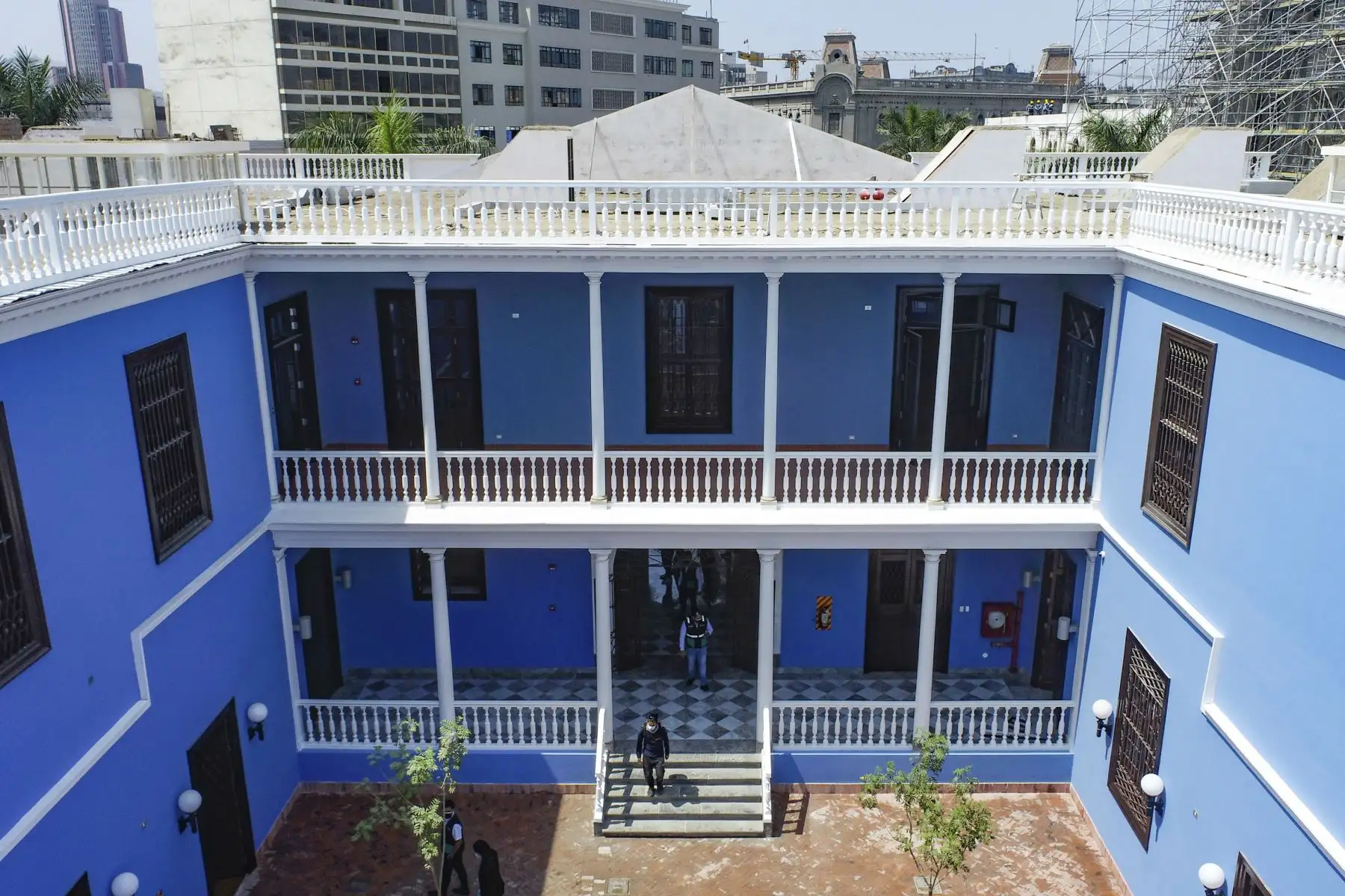 El alcalde de Lima, Jorge Muñoz, presentó el remodelado Hospicio Bartolomé Manrique. Foto: ANDINA/Municipalidad de Lima