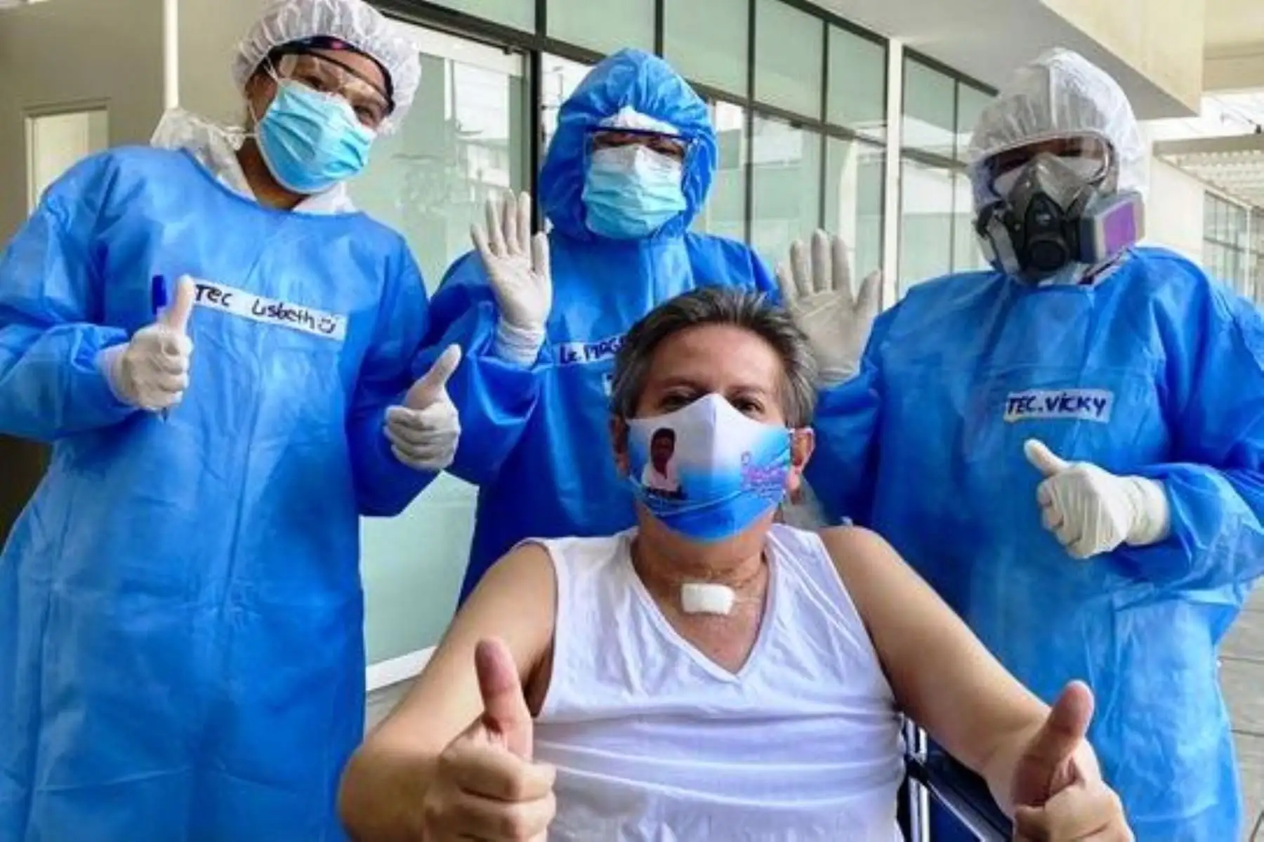 Médico huanuqueño vence la covid-19 tras permanecer 85 días en el Hospital Ate Vitarte. Foto: ANDINA/Difusión.