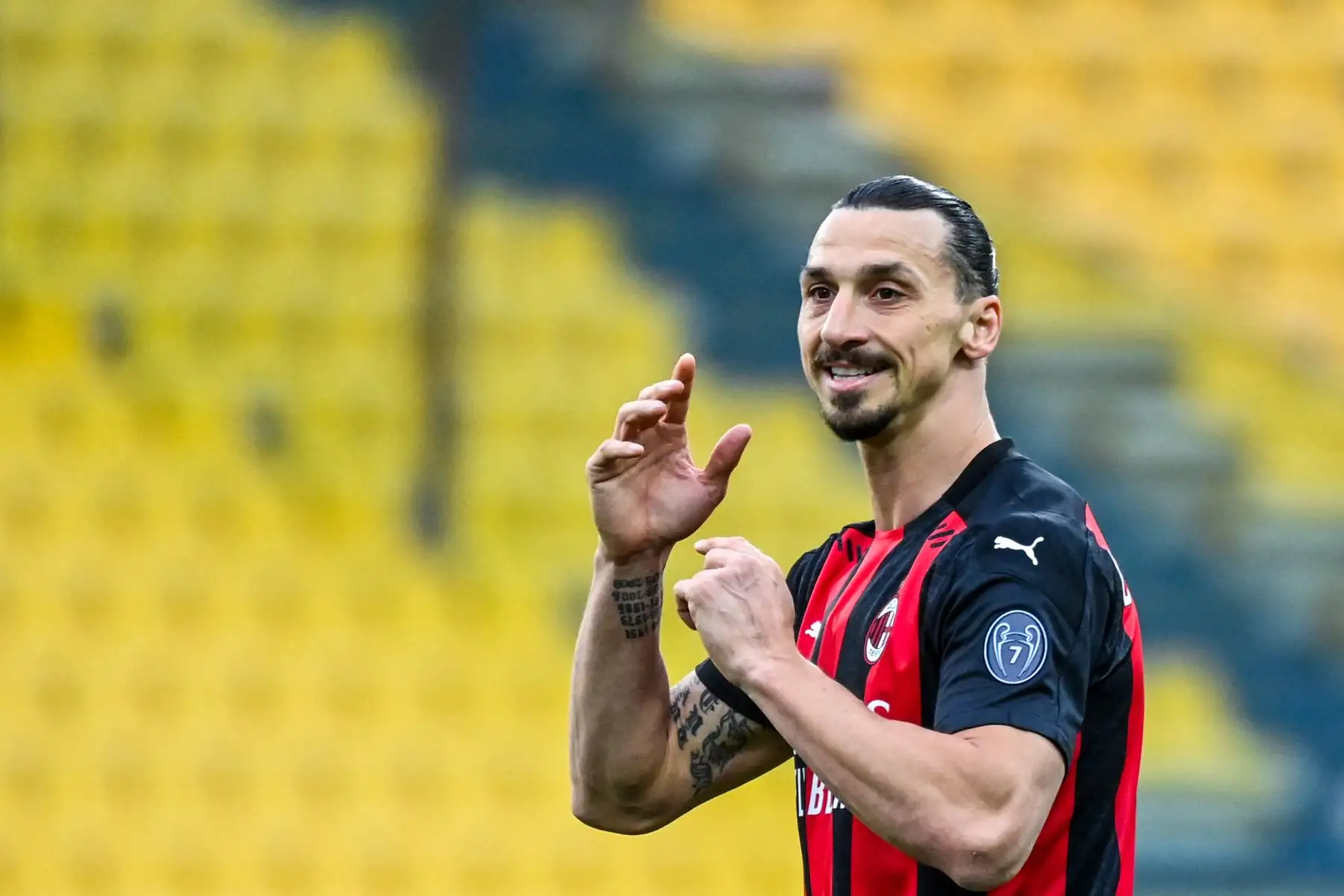 Zlatan Ibrahimovic del AC Milán. Foto: AFP