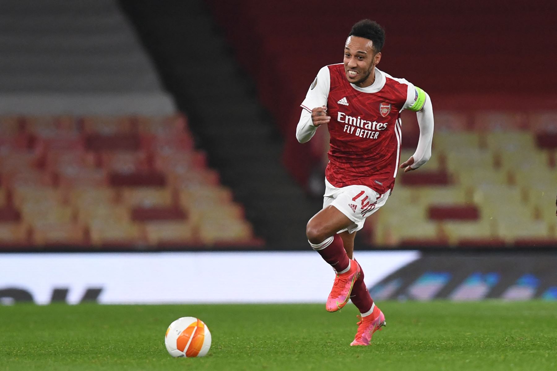 Pierre Emerick Aubameyang del Arsenal. Foto: AFP