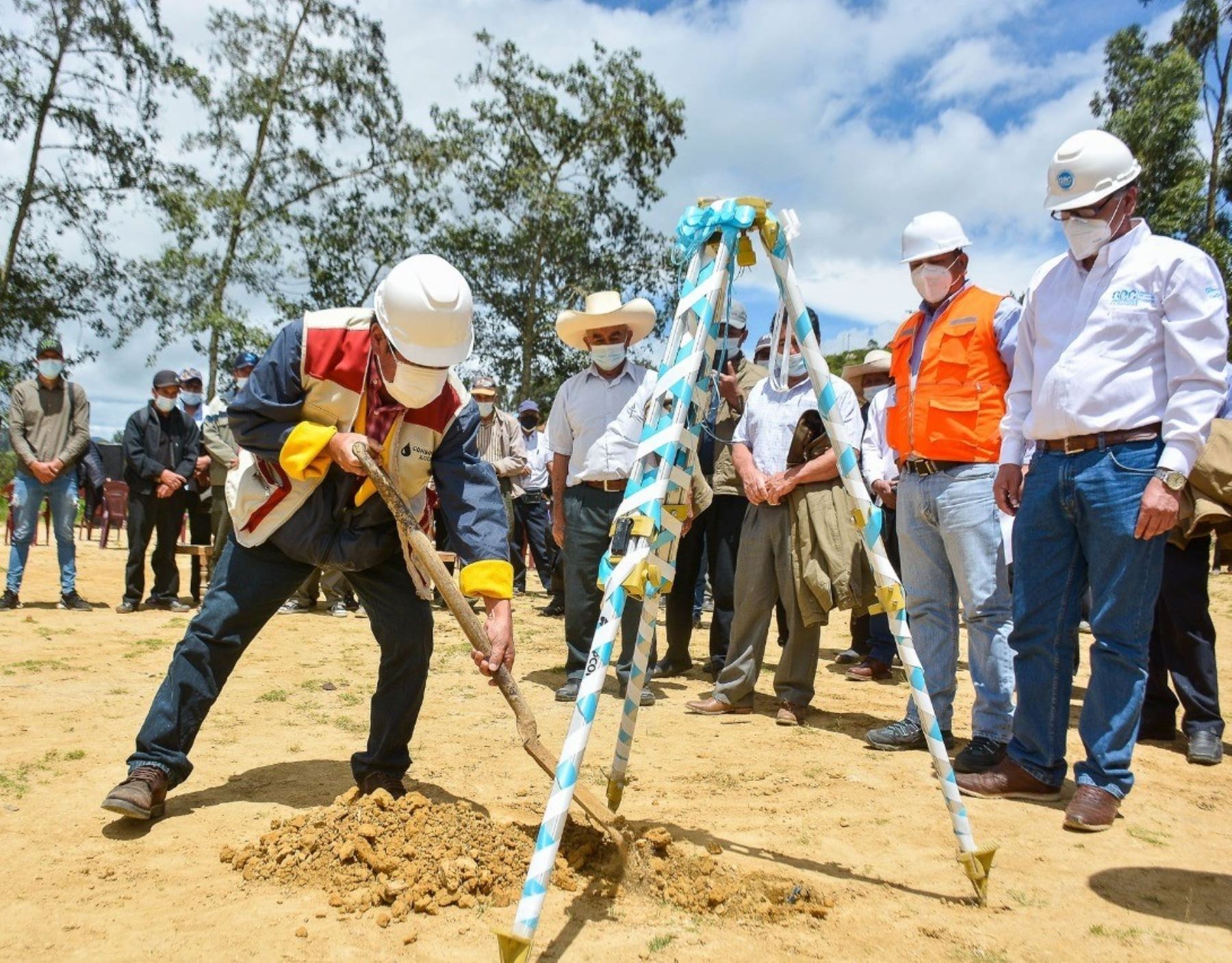 Se iniciaron los trabajos del proyecto de agua potable y saneamiento que beneficiará a más de 14,800 pobladores de la provincia de Cutervo, región Cajamarca, informó el Ministerio de Vivienda. ANDINA/Difusión