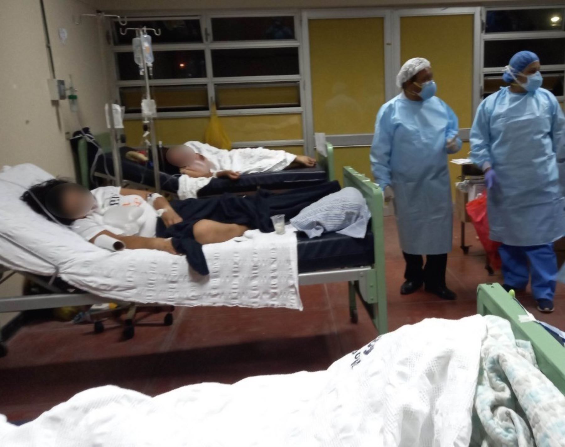Hospital Regional de Chimbote, ubicado en Áncash, llegó a su tope de hospitalizaciones por pacientes covid-19. ANDINA/Difusión