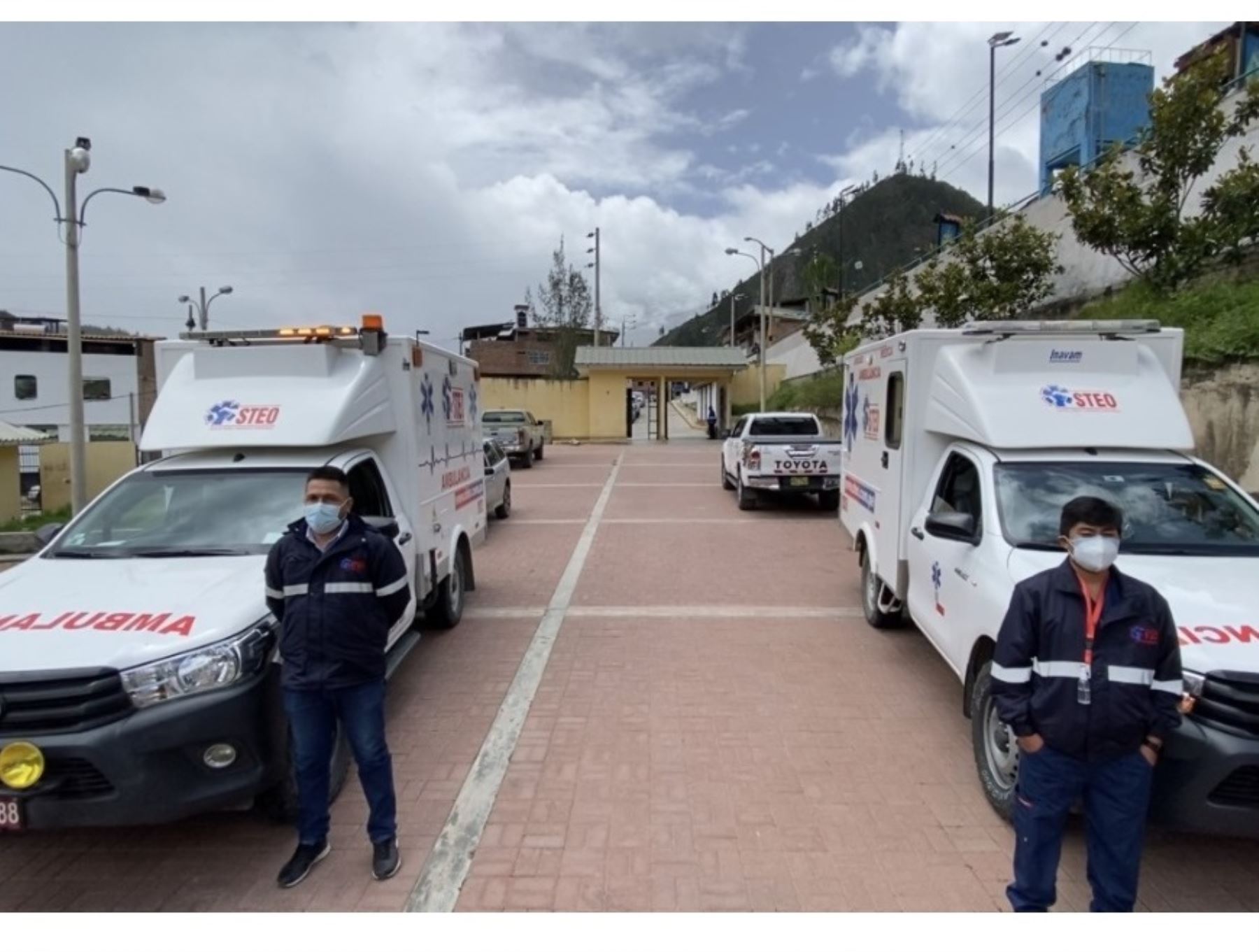 La minera Antamina y la ONG Care Perú implementaron brigadas de respuesta rápida y dos ambulancias para fortalecer la atención a pacientes covid-19 del distrito de San Marcos, región Áncash. ANDINA/Difusión