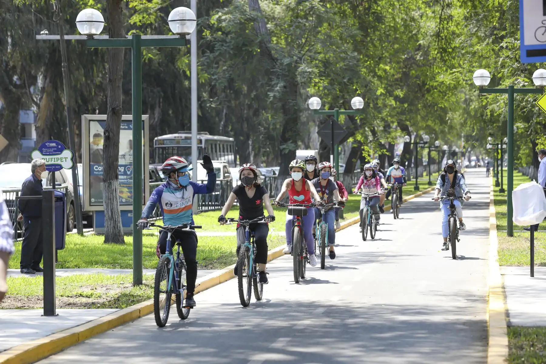 La Municipalidad de Lima presentó totalmente rehabilitada la emblemática ciclovía de la Av. Salaverry, que va desde la Av. 28 de Julio hasta Av. Del Ejército, para beneficio de los usuarios del transporte no motorizado. Foto: ANDINA/Municipalidad de Lima