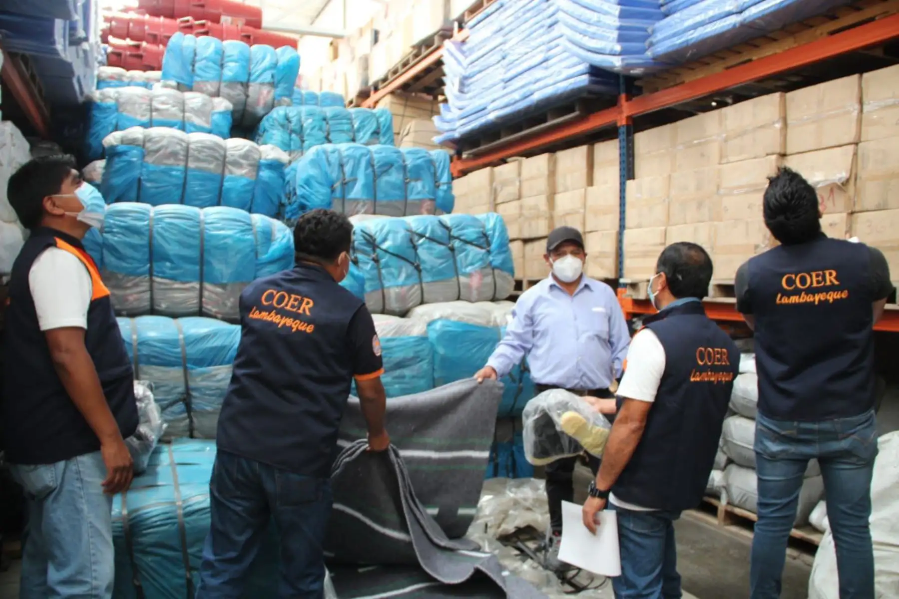 Estas carpas se instalarán en los colegios de Chiclayo donde se desarrollará campaña de vacunación contra covid-19. Foto: ANDINA/Difusión