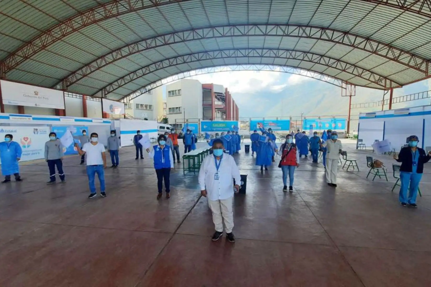 EsSalud continúa  el proceso de inmunización contra la covid-19, que viene desarrollándose en el marco de la estrategia gubernamental de vacunación territorial universal.
Foto: EsSalud