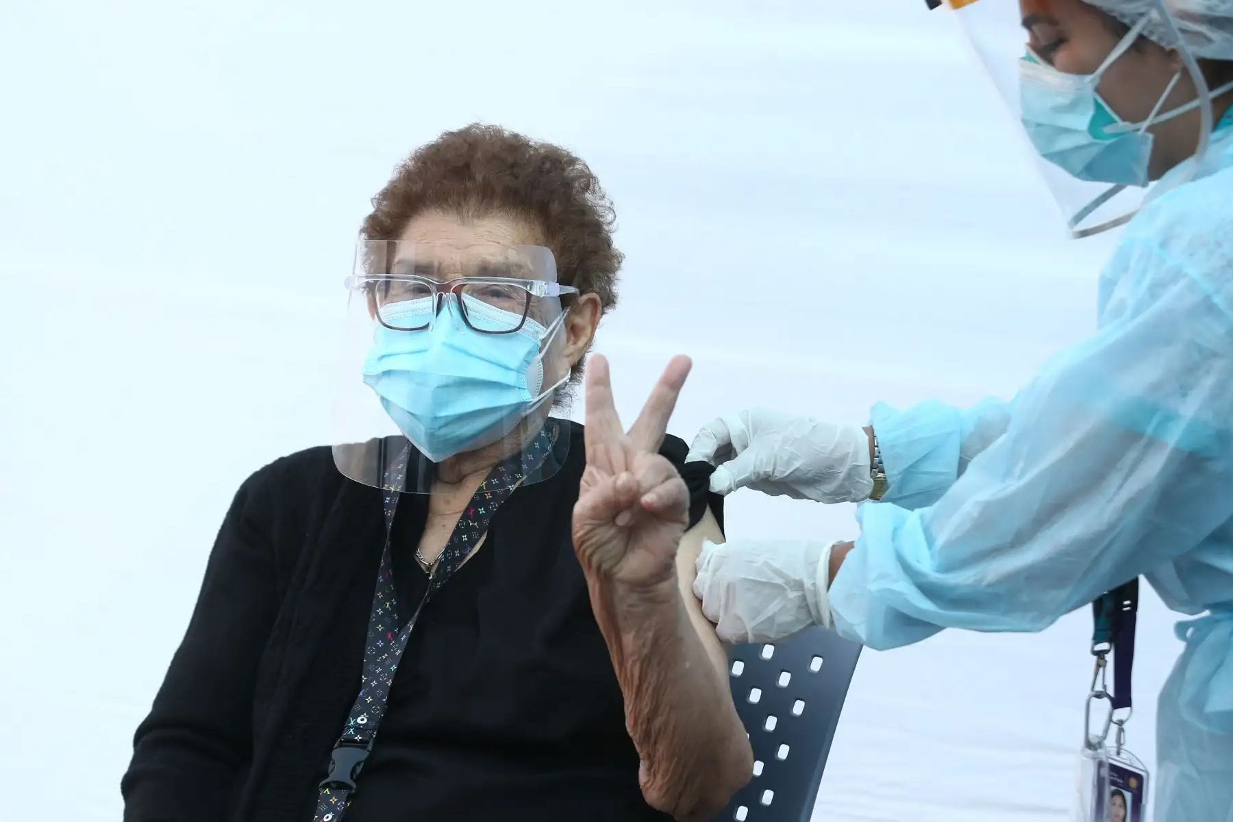 El 80 % de adultos mayores diagnosticados con covid-19 en Pasco ganaron la batalla, informó EsSalud. ANDINA/Vidal Tarqui